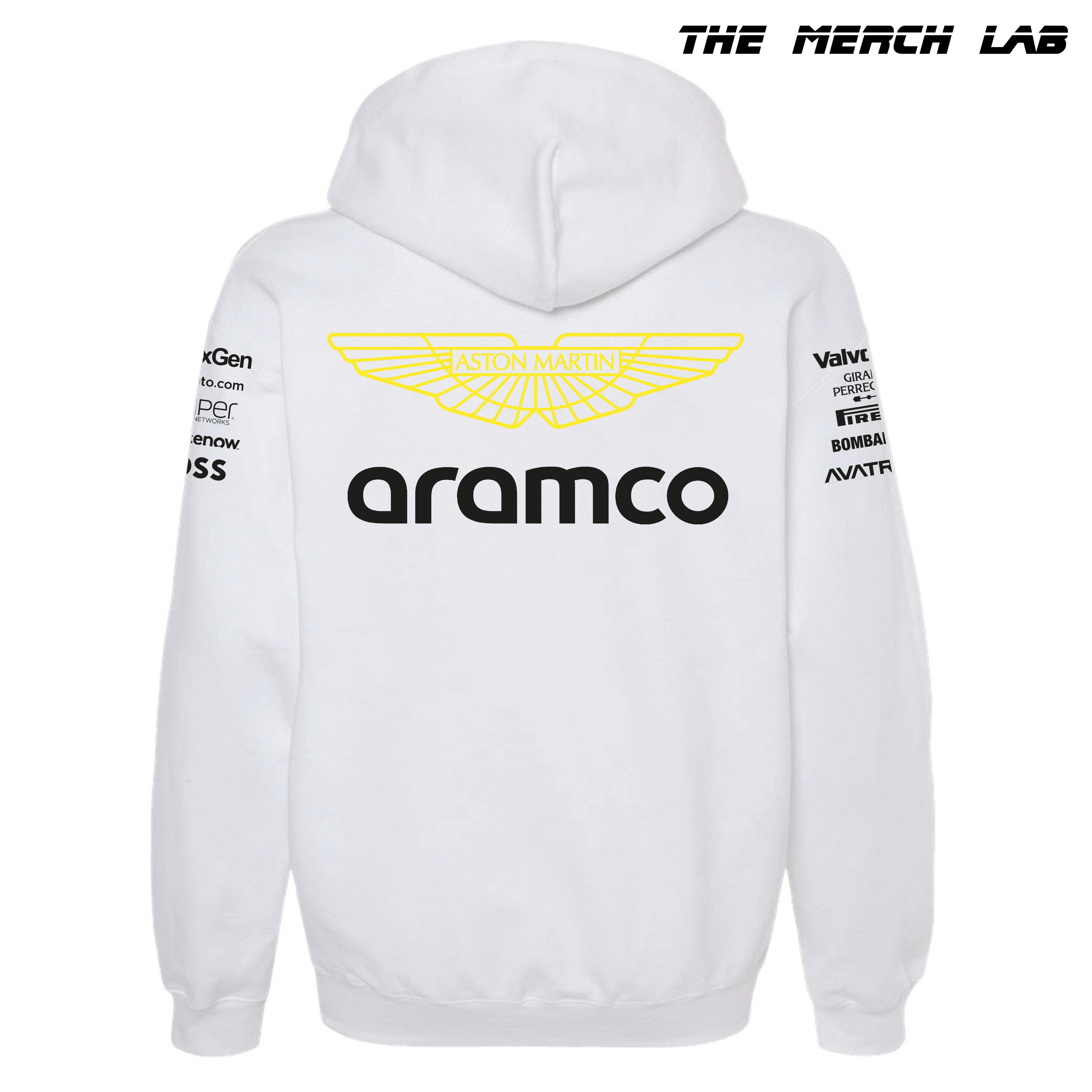 Aston Martin F1 2024 White Hoodie
