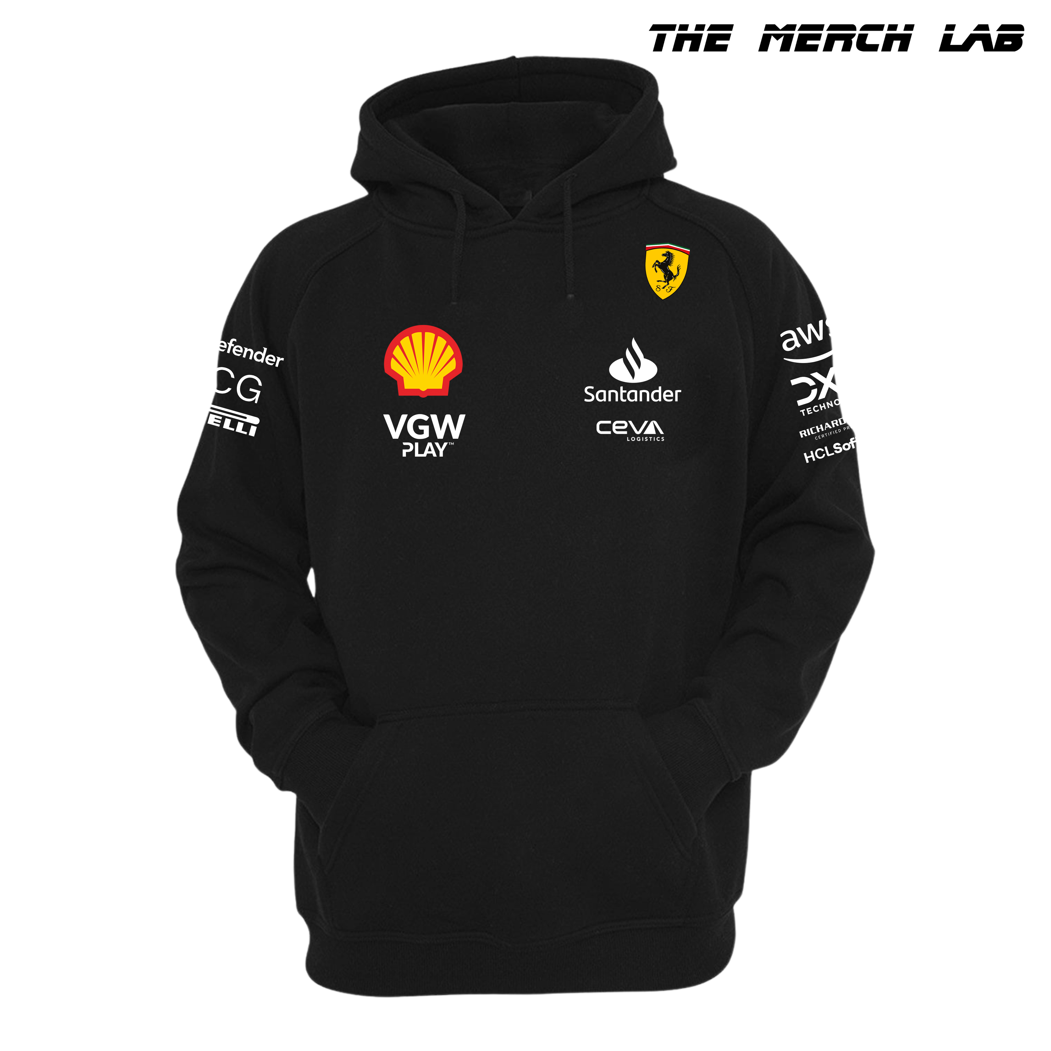 Ferrari F1 2024 Black Hoodie