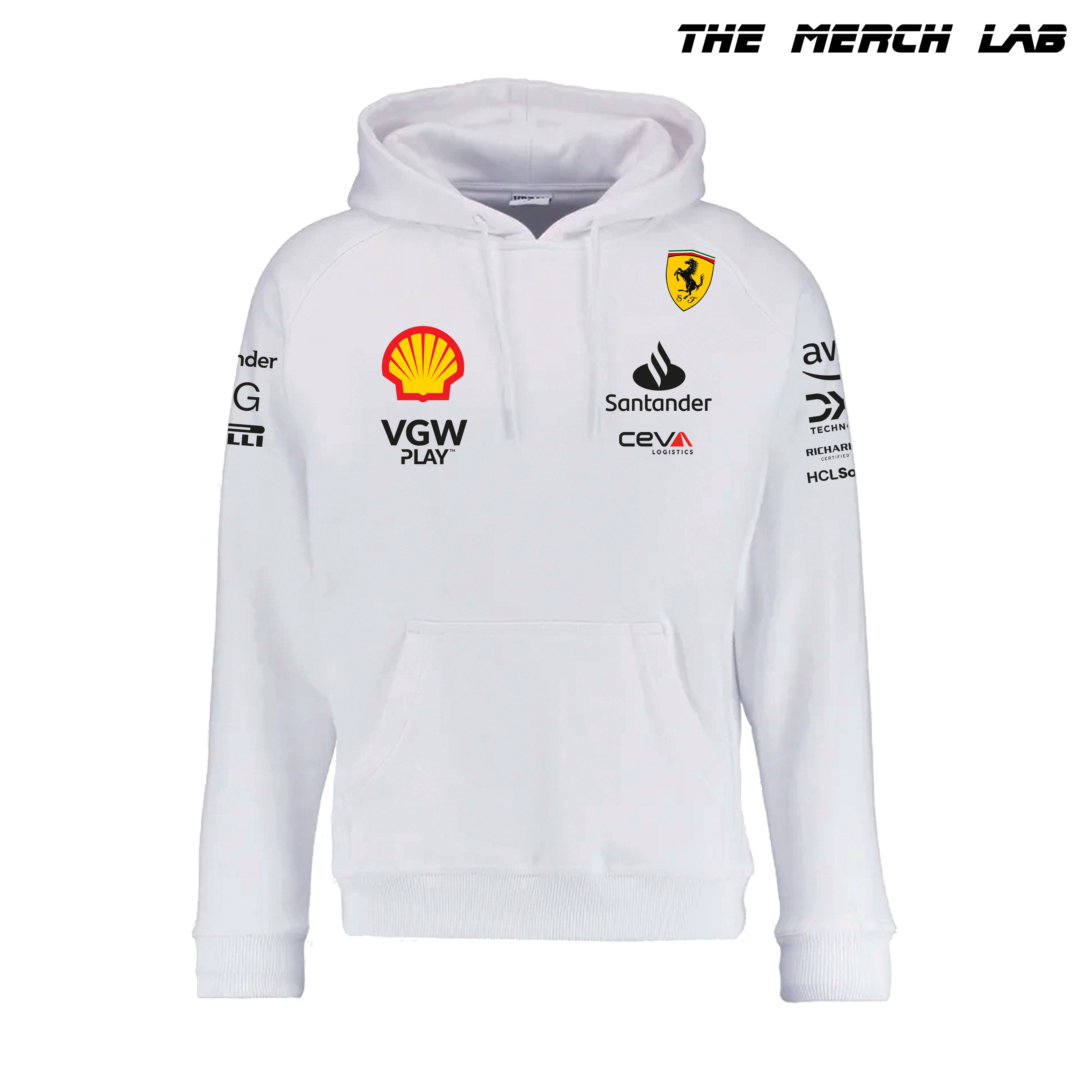 Ferrari F1 2024 White Hoodie