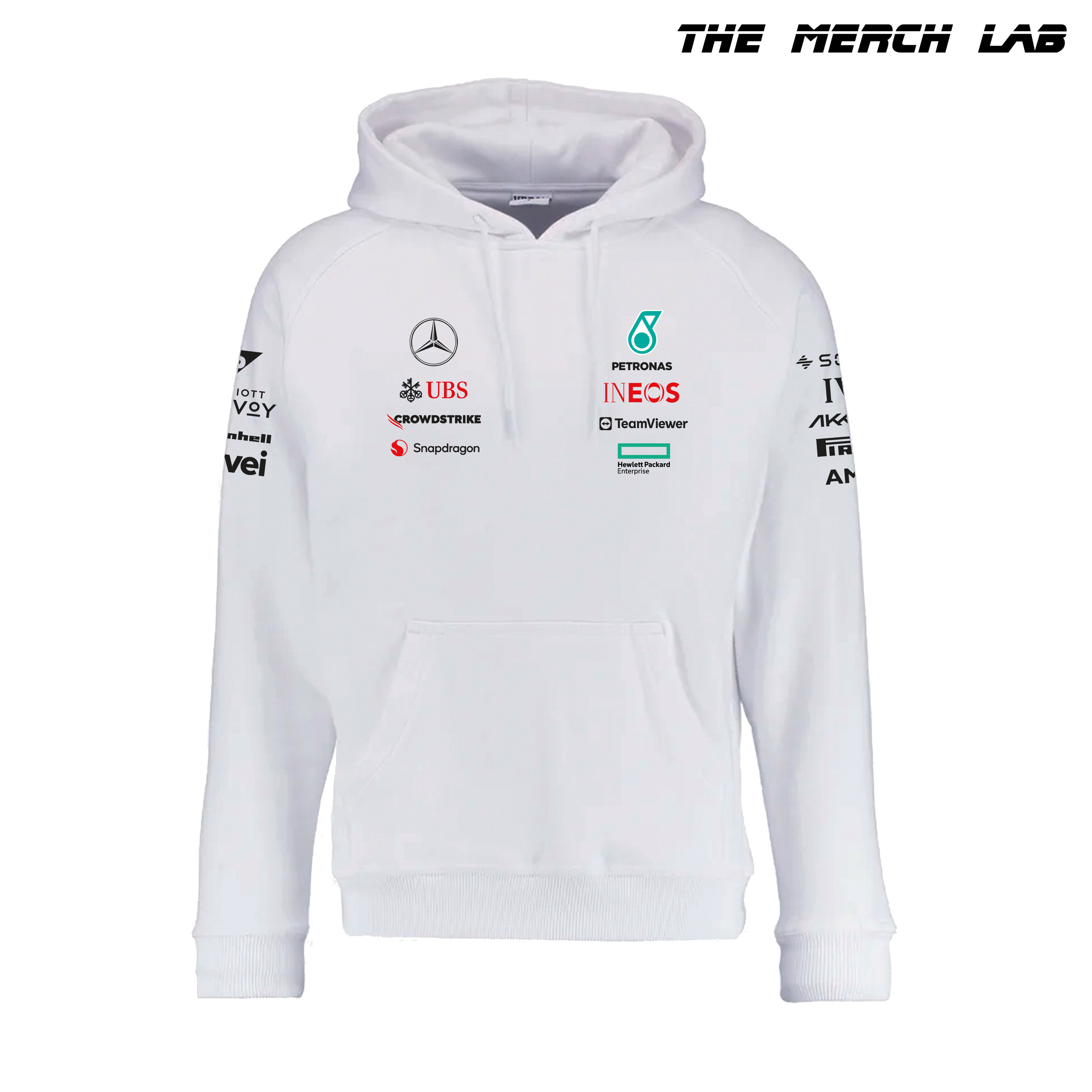 Mercedes F1 2024 White Hoodie
