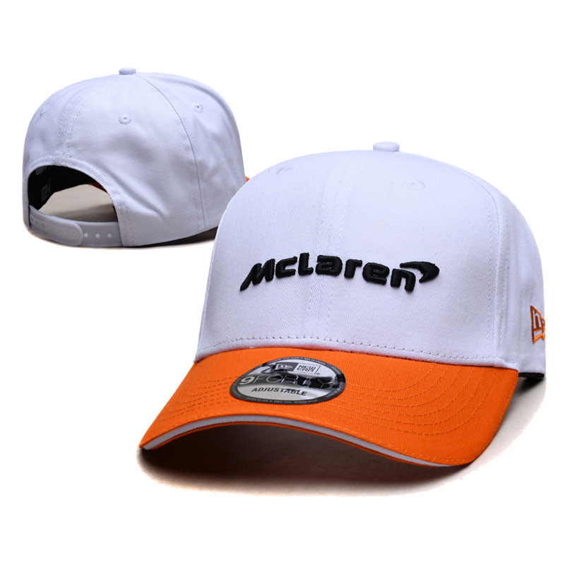 McLaren White/Orange Cap