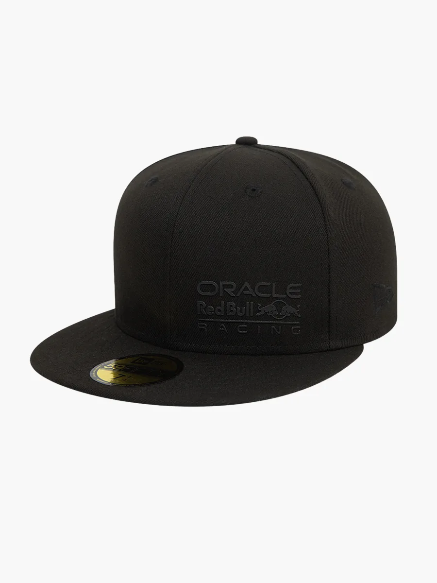 Red Bull All Black Flat Cap
