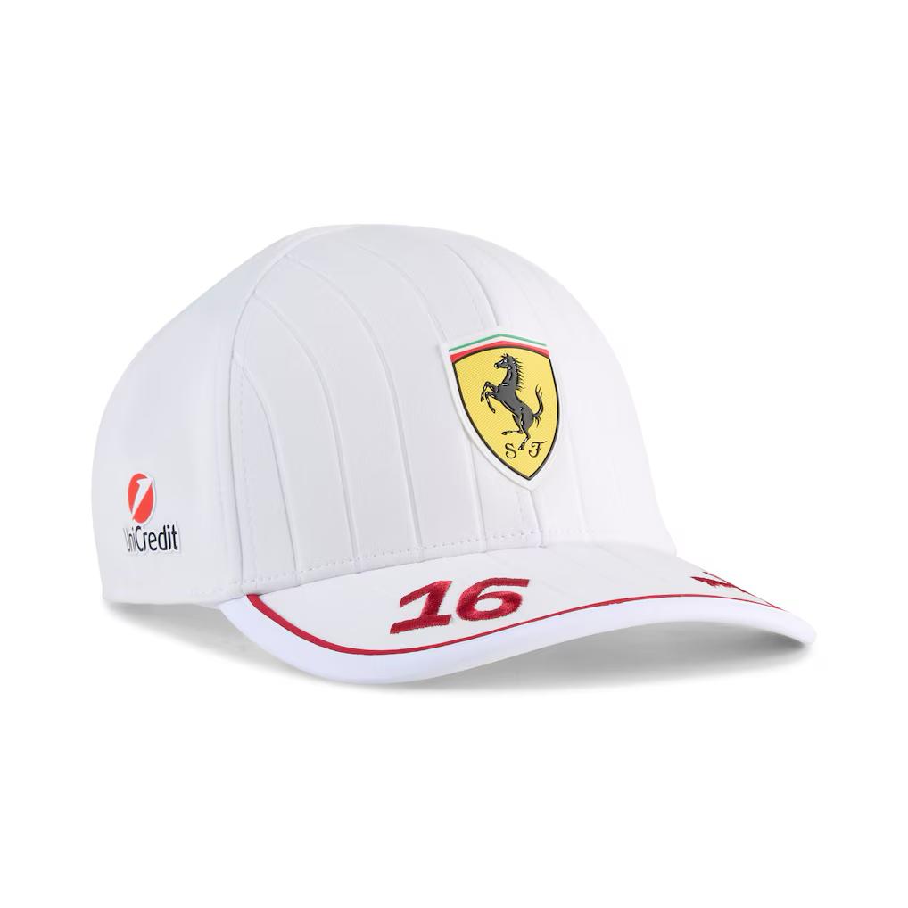 Ferrari Leclerc White 2025 Cap
