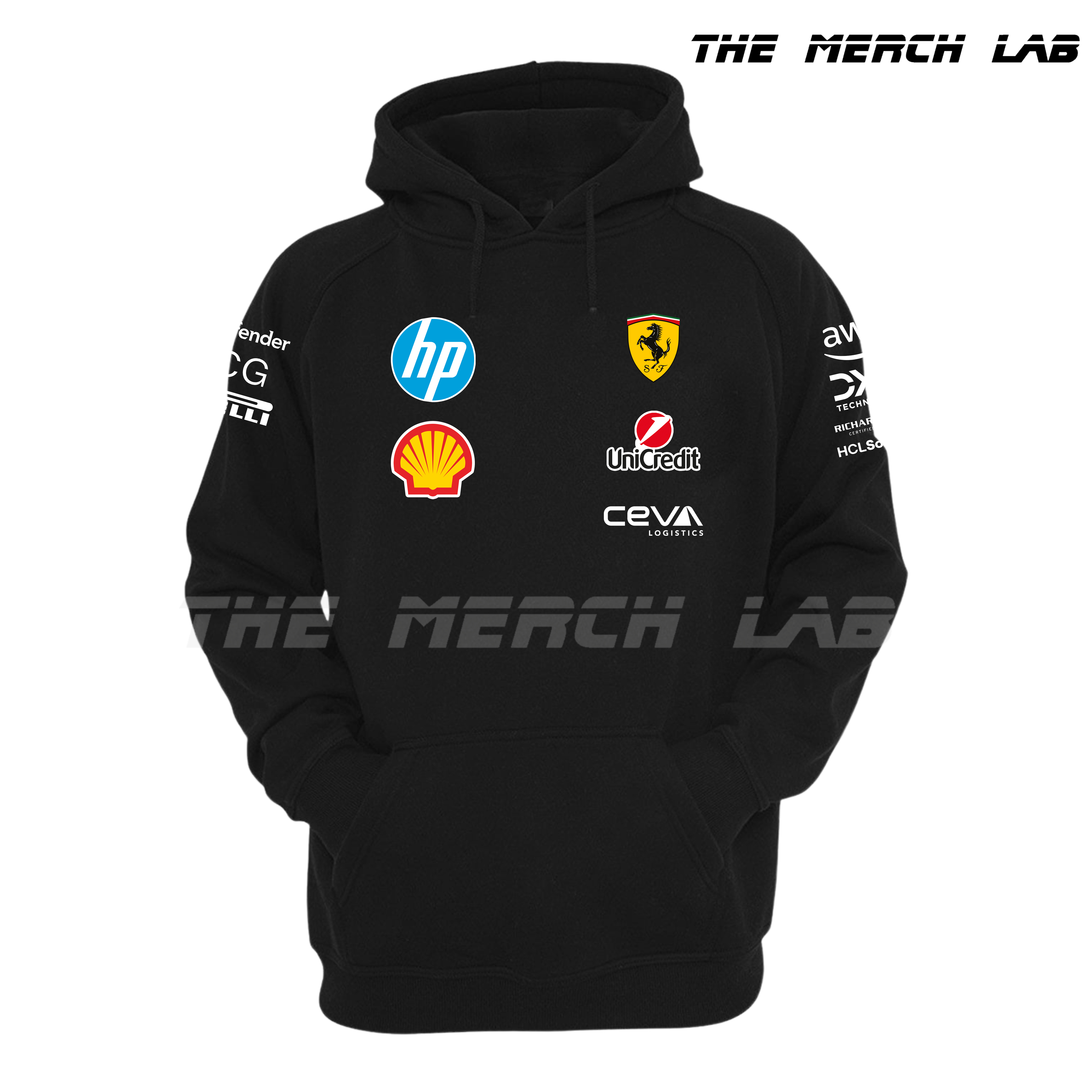 Ferrari F1 2025 Black Hoodie