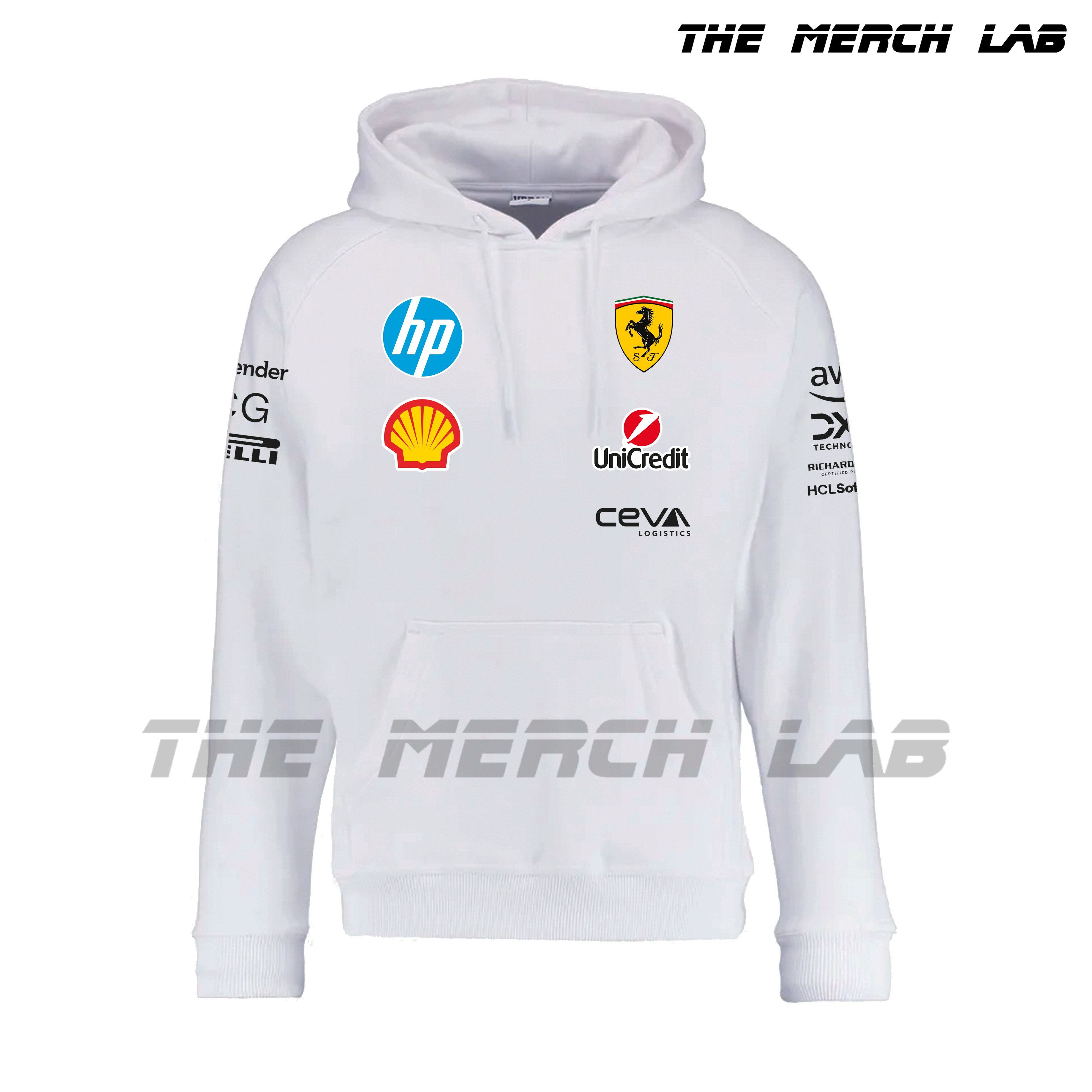 Ferrari F1 2025 White Hoodie