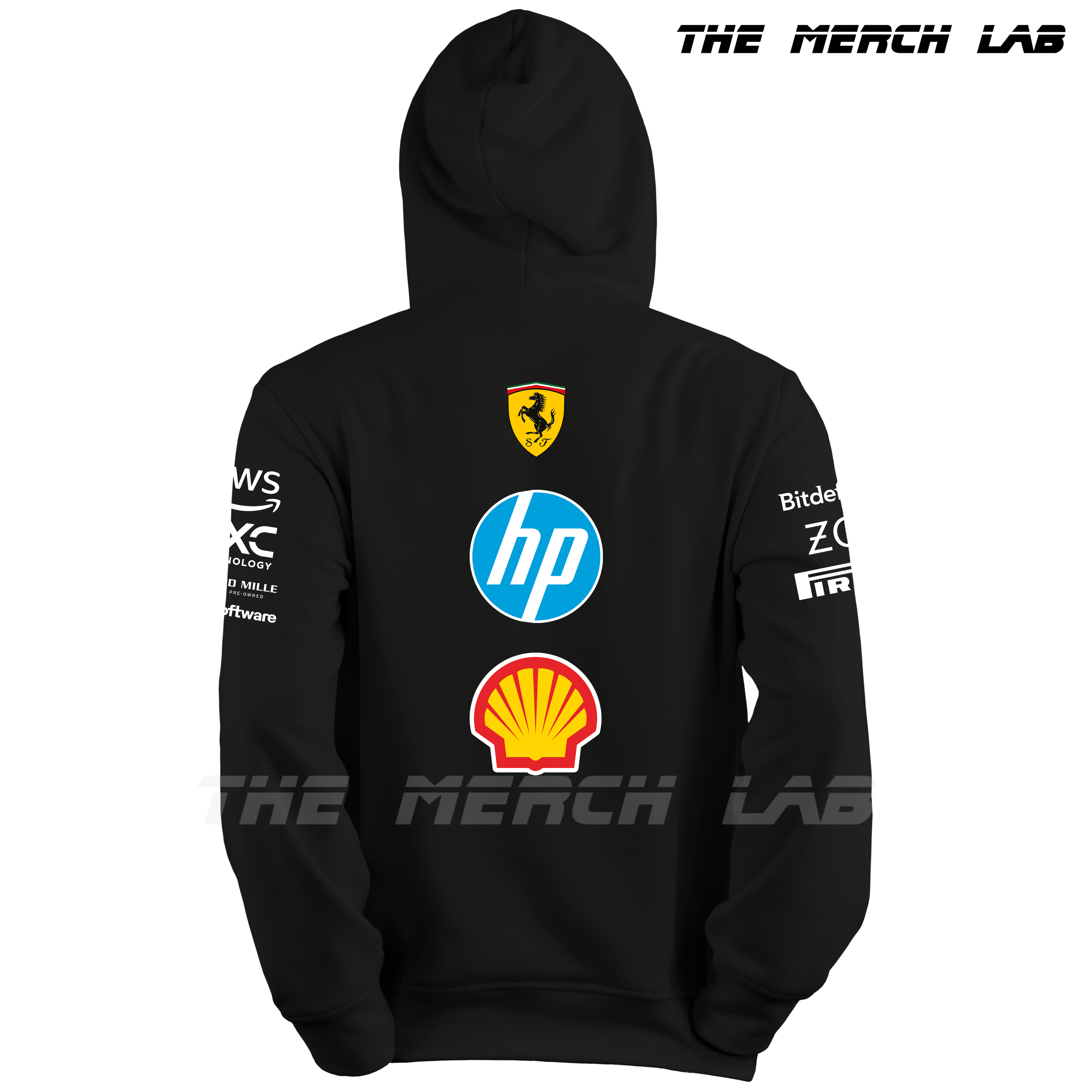 Ferrari F1 2025 Black Hoodie