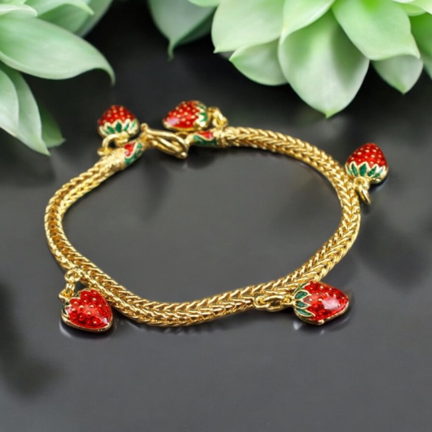 Strawberry Charm Bracelet