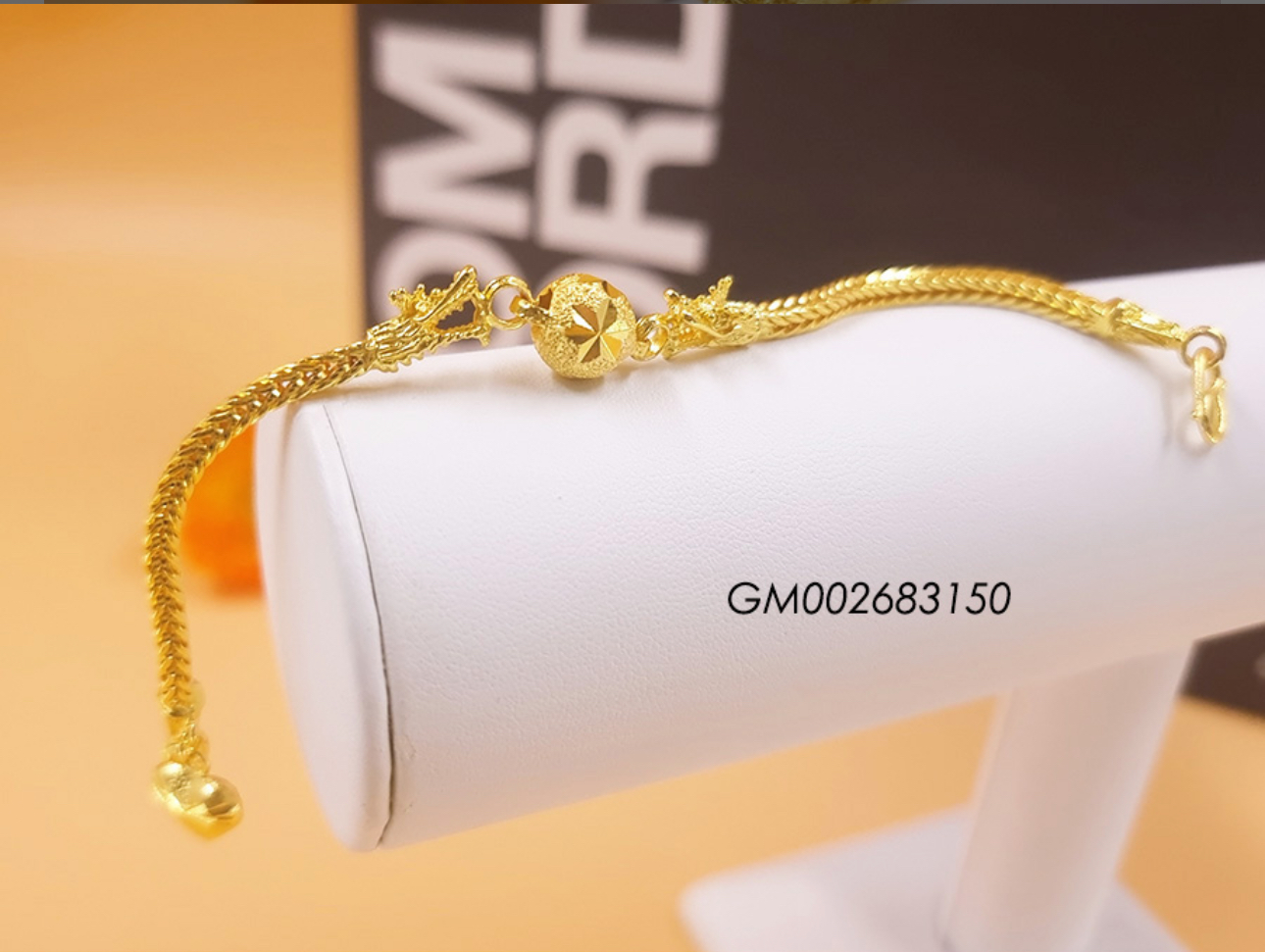 Dragons Holding Glass Lucky Bracelet