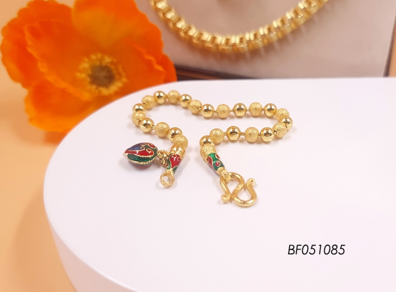 Gold Beaded Bracelet