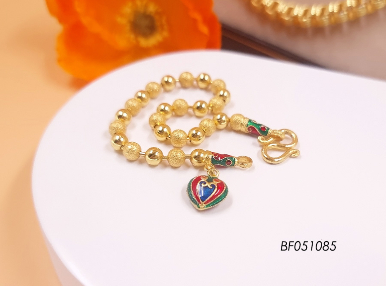 Gold Beaded Bracelet