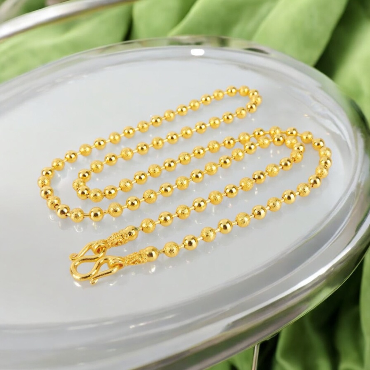 Gold Bead Necklace