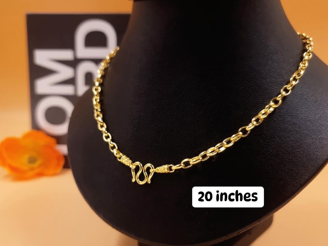 Shiny Oval Wicker Necklace