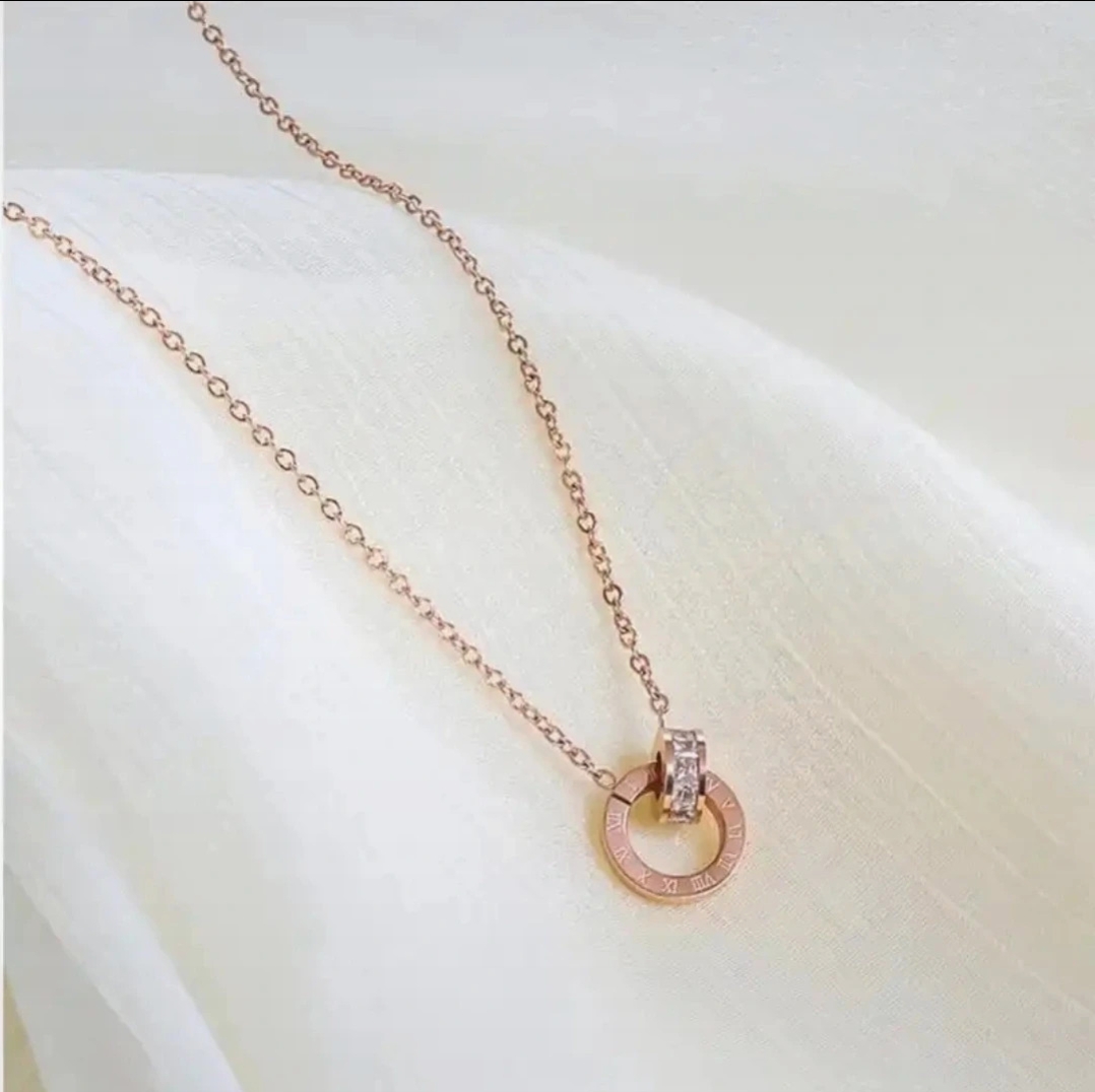 Elegant Roman Numeral Necklace