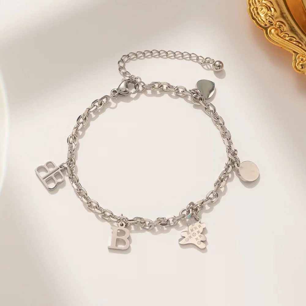 Lovely Dangling BB Charm Bracelet