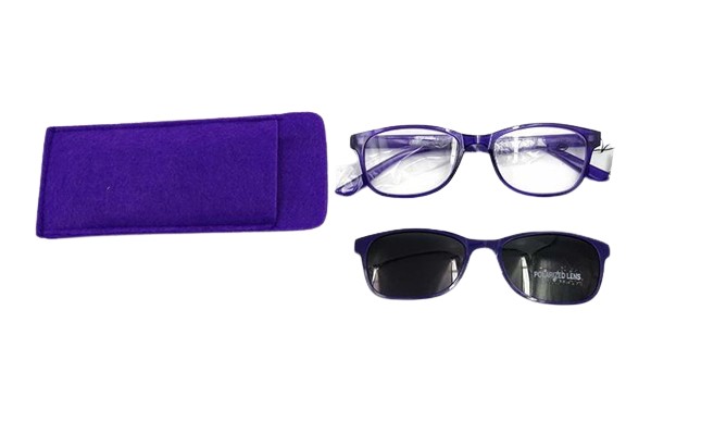 Gafa Premontada T0169 Lila Con Suplemento Polarizado