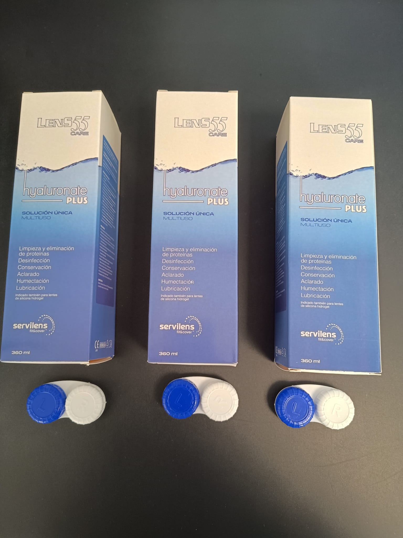 Pack 3 x Lens 55 hyaluronate PLUS