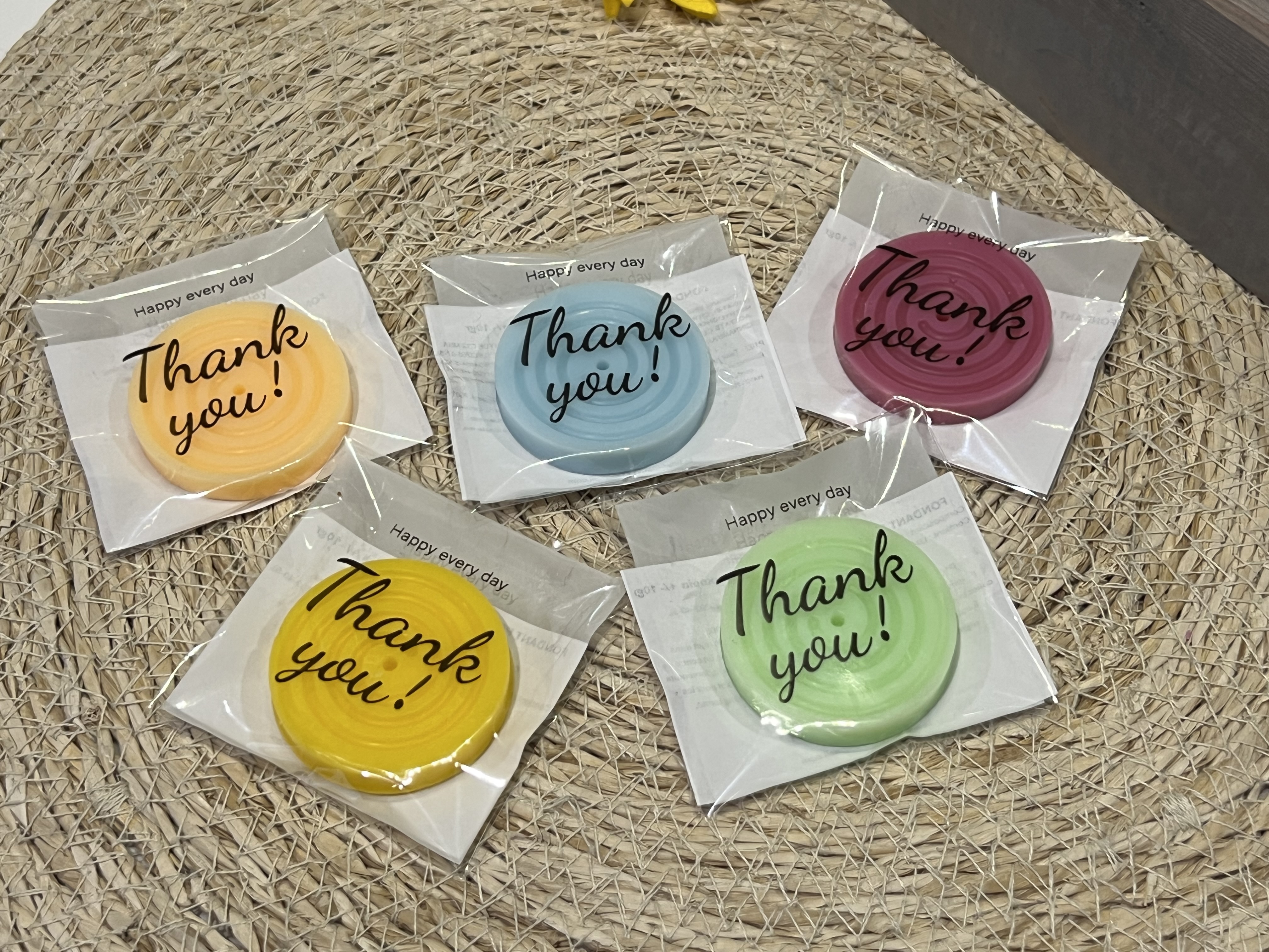 Fondant parfumé rond