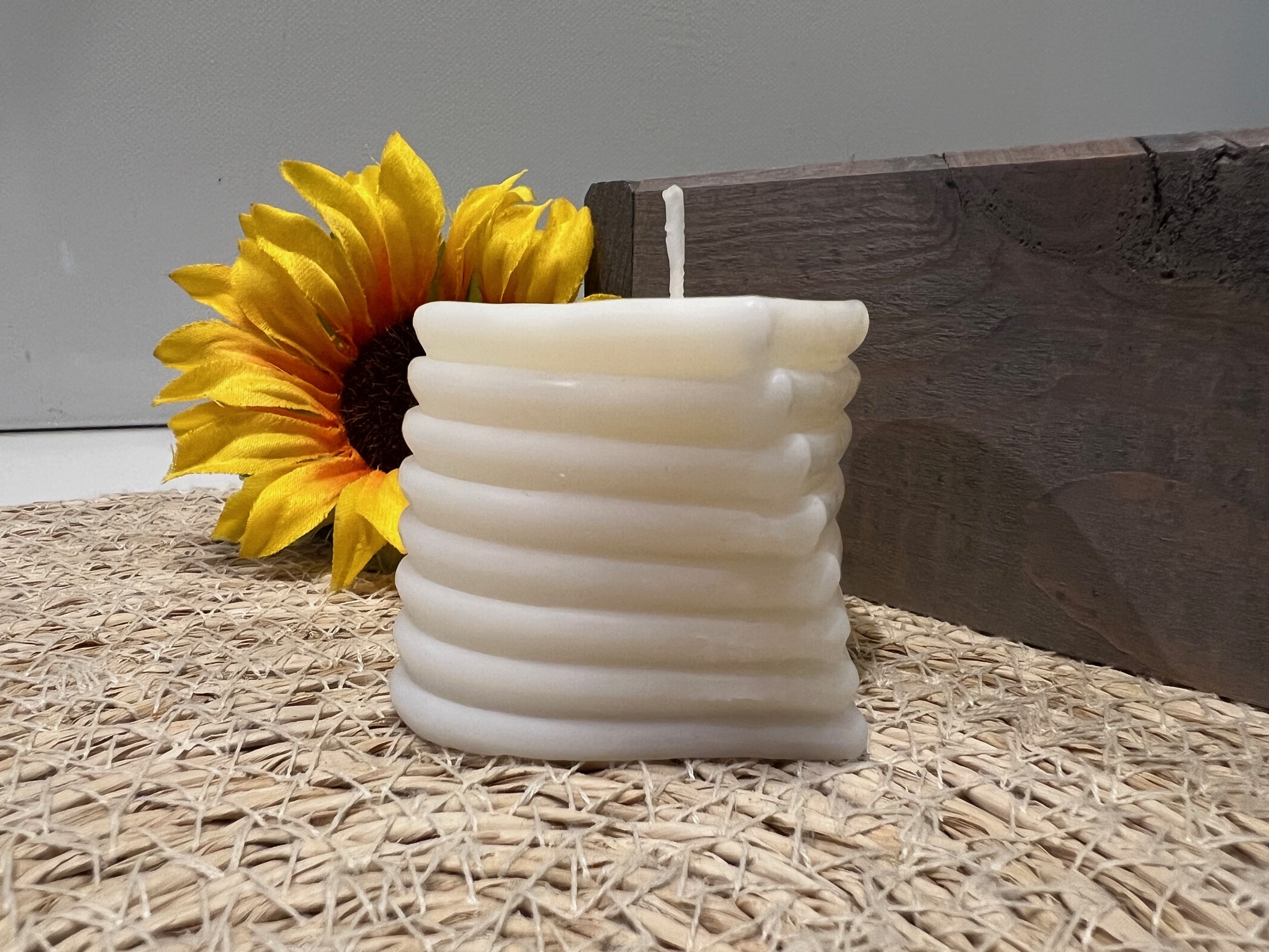 Bougie en forme de cœur