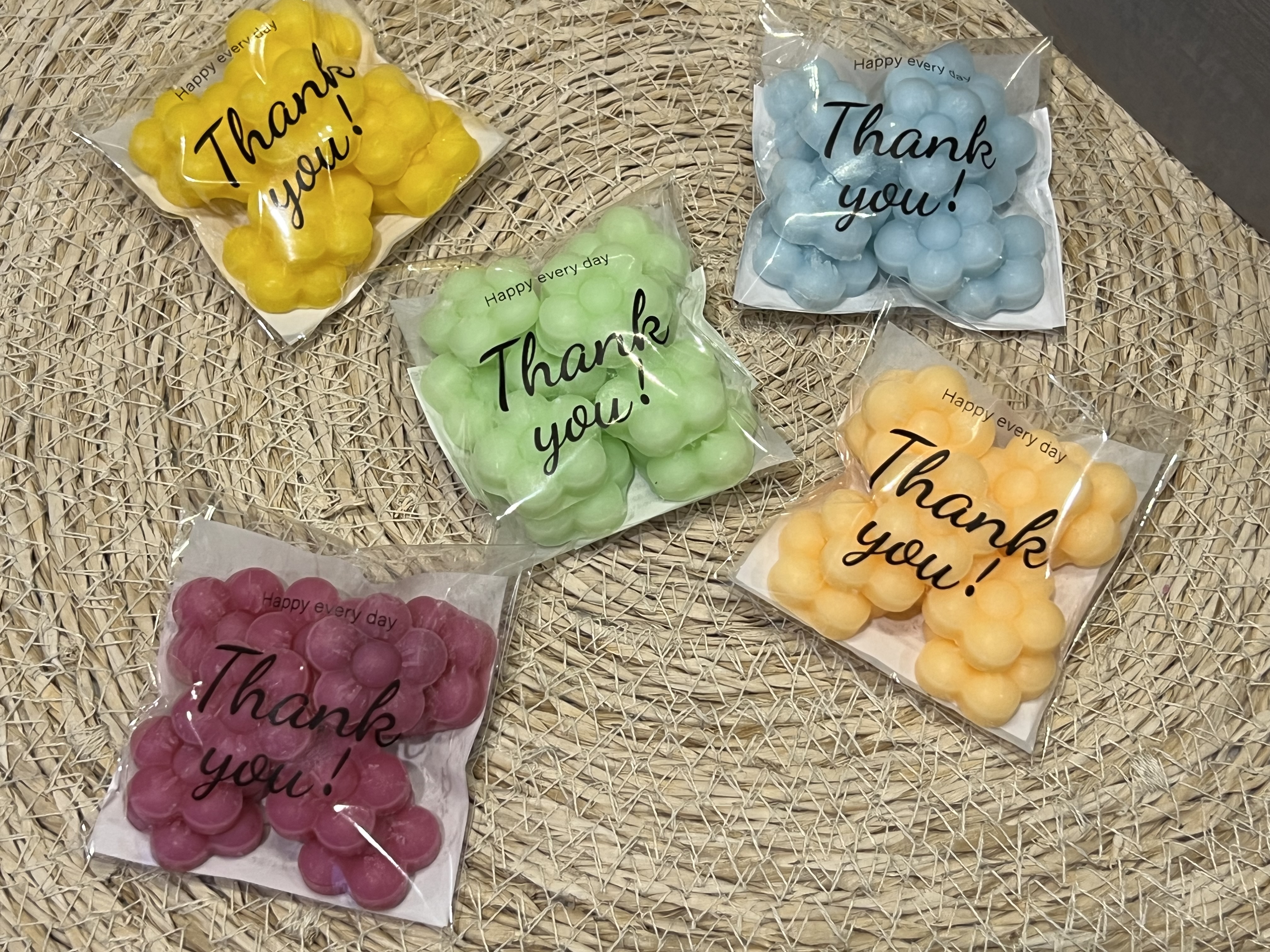 Lot de 10 mini Fondants parfumés Fleurs