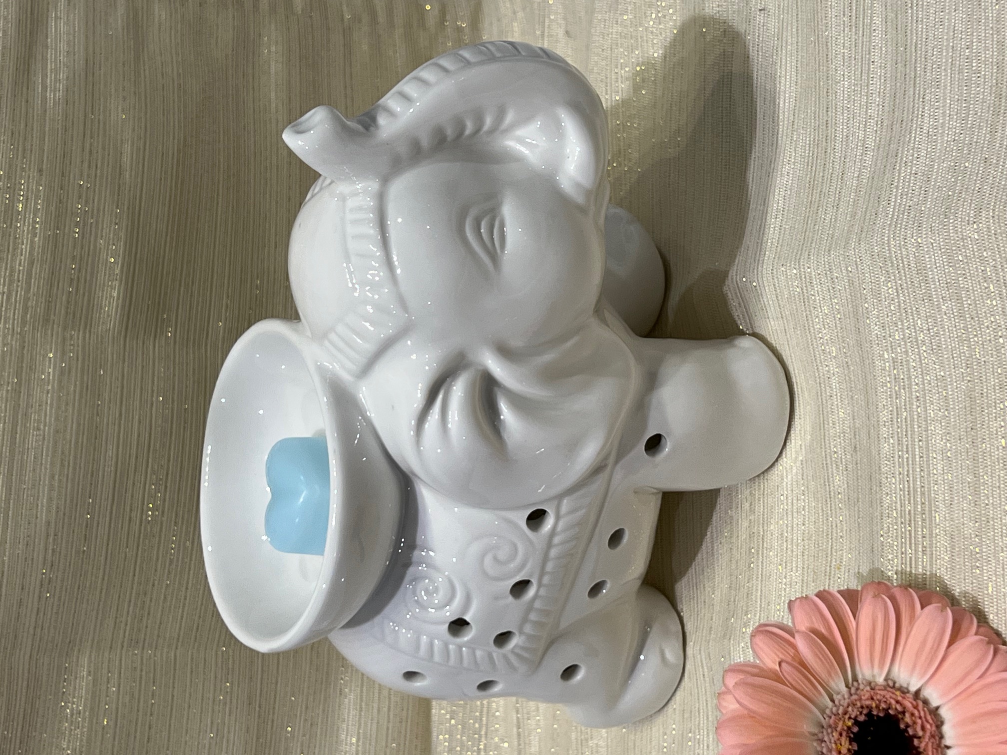 Brûle Parfum Eléphant en céramique