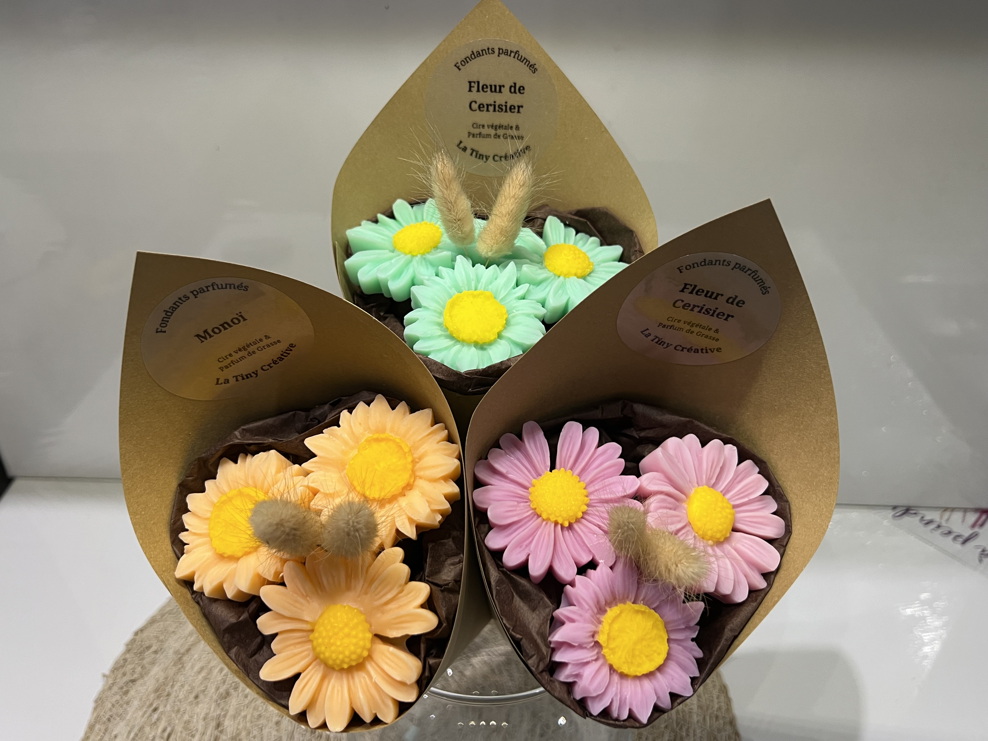 Bouquet de 3 fondants parfumés