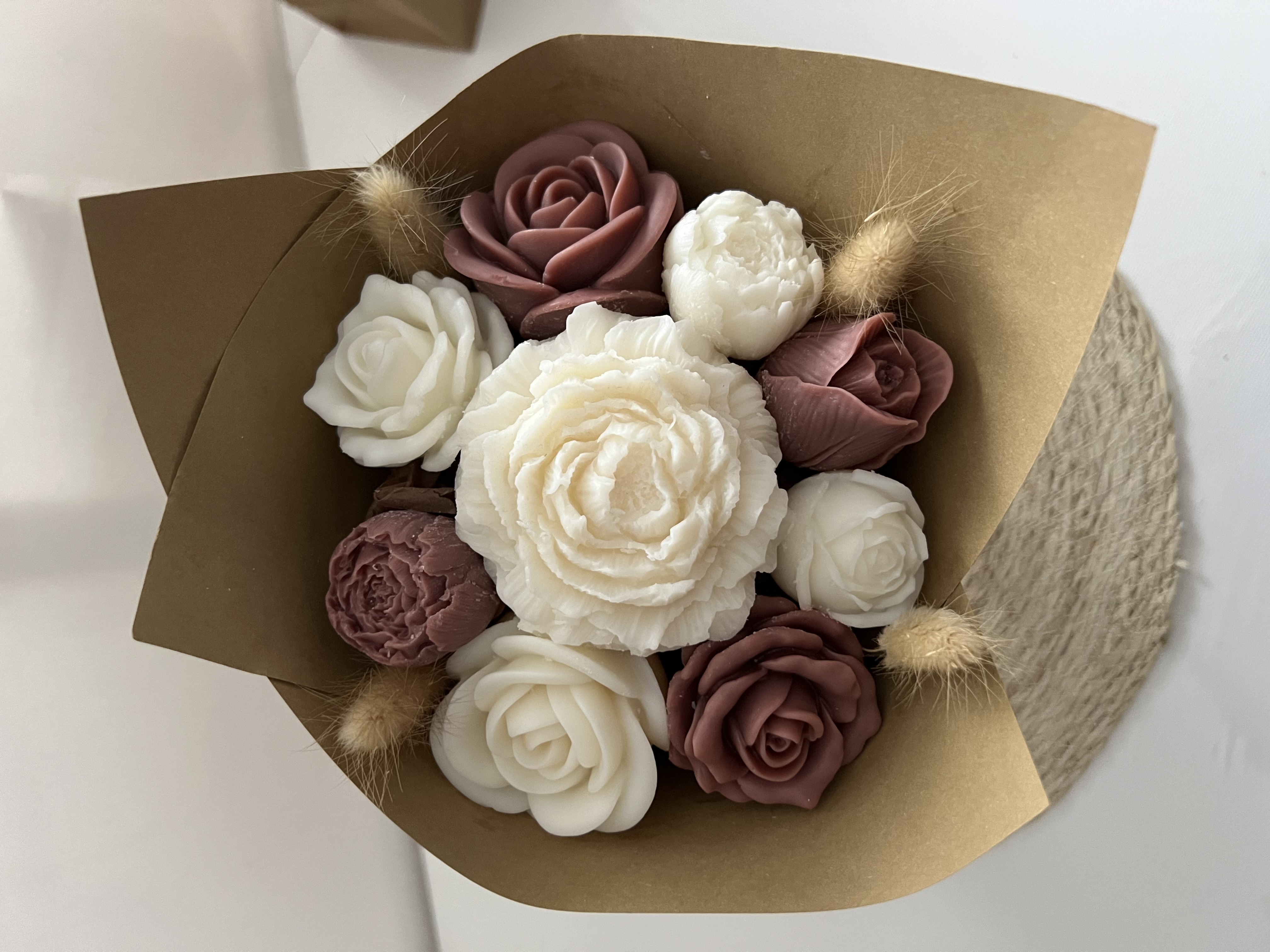 Bouquet de Fondants parfumés en forme de fleurs