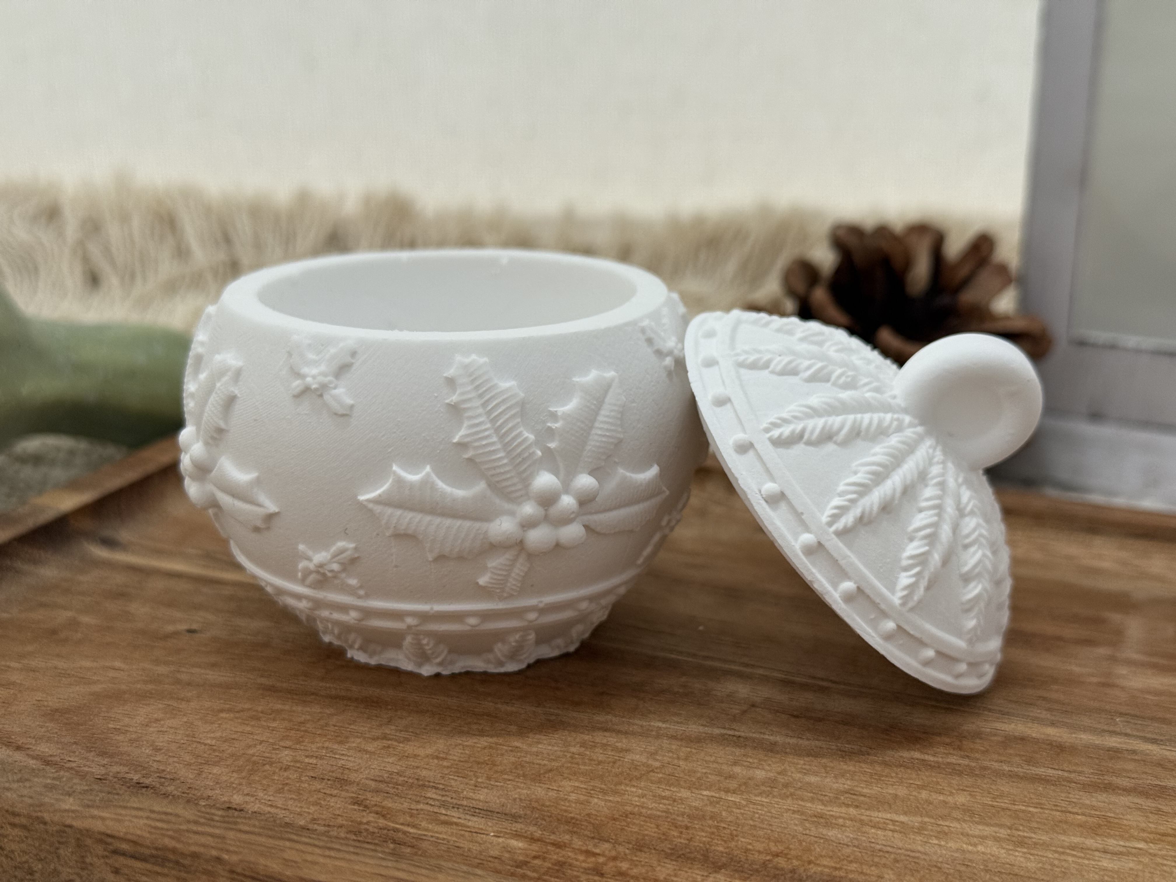 Boule de Noël blanche