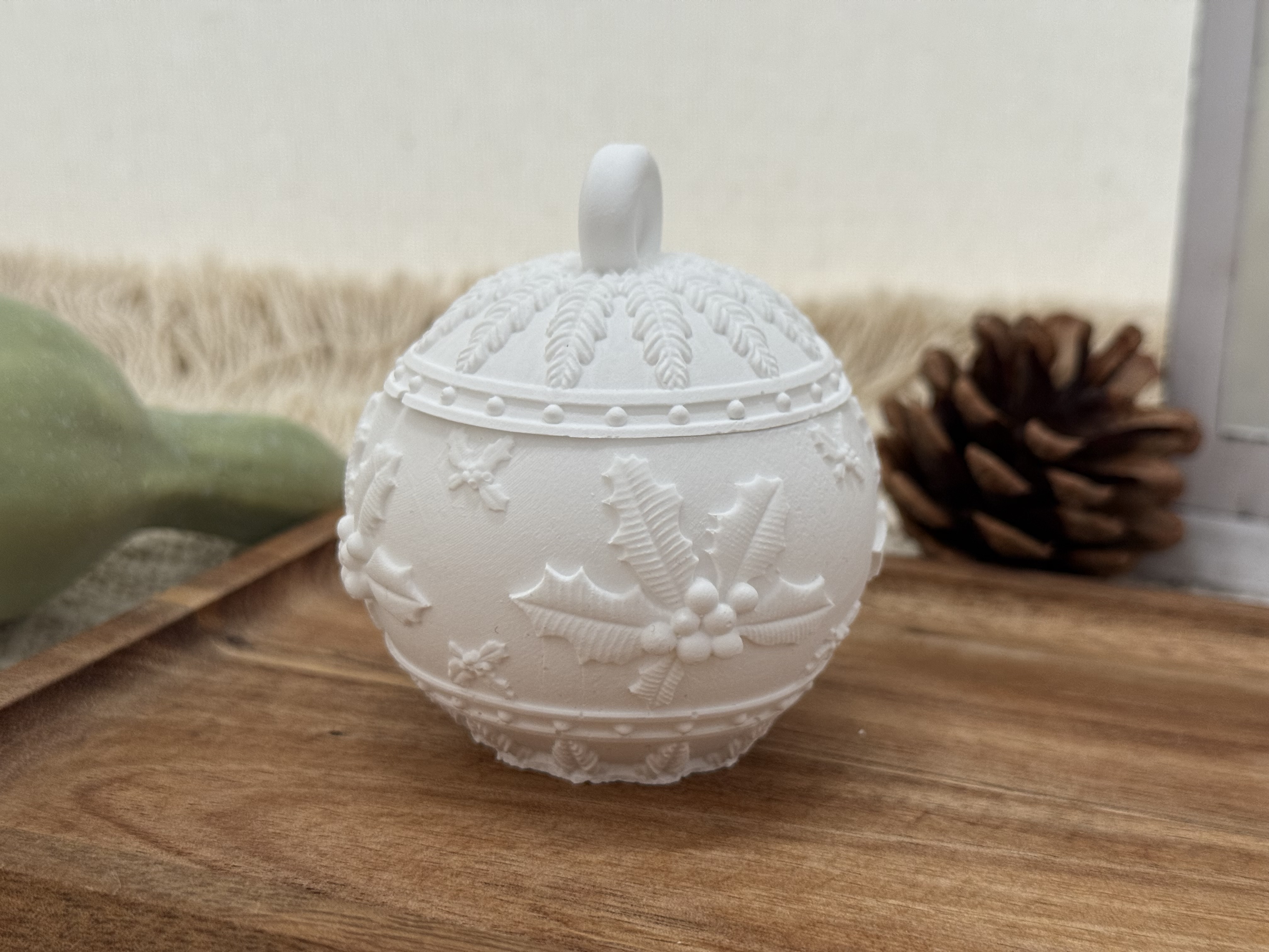 Boule de Noël blanche