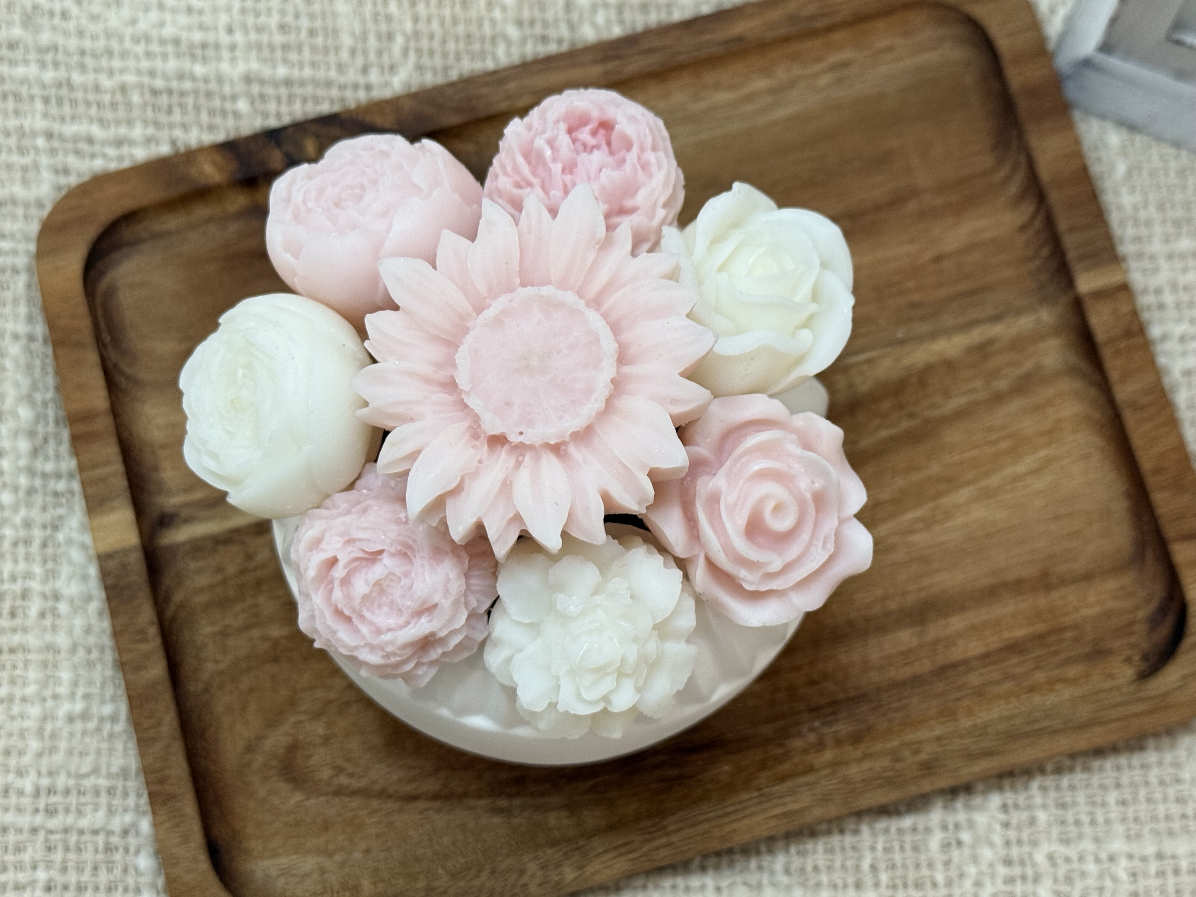 Bouquet de fondants parfumés en pot