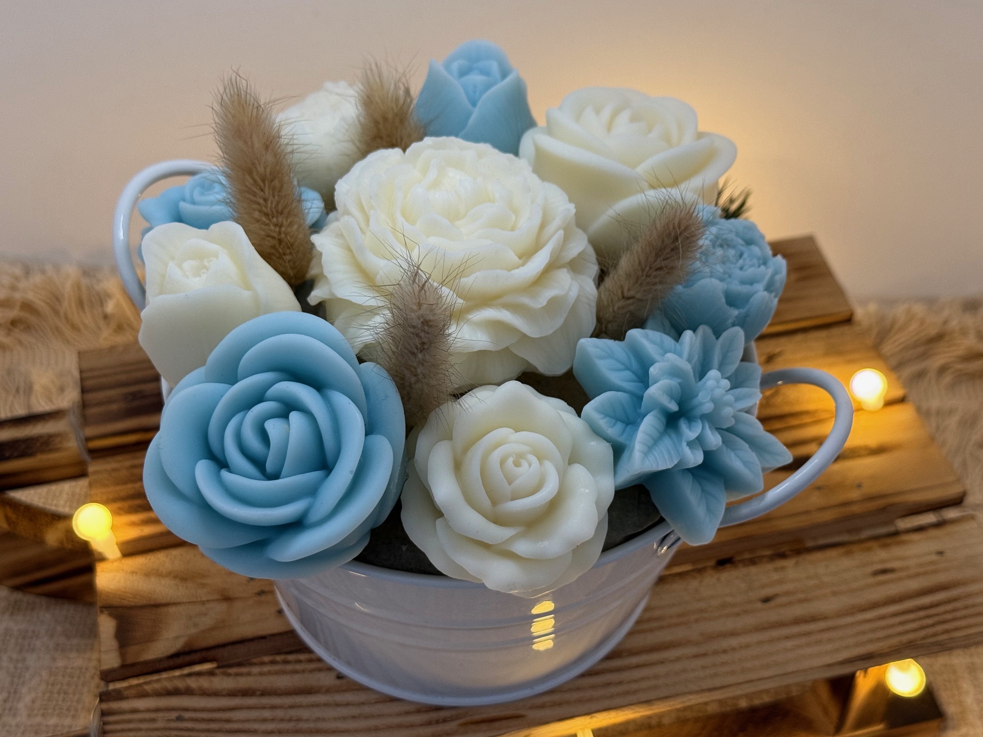 Bouquet de Fondants parfumés avec pot