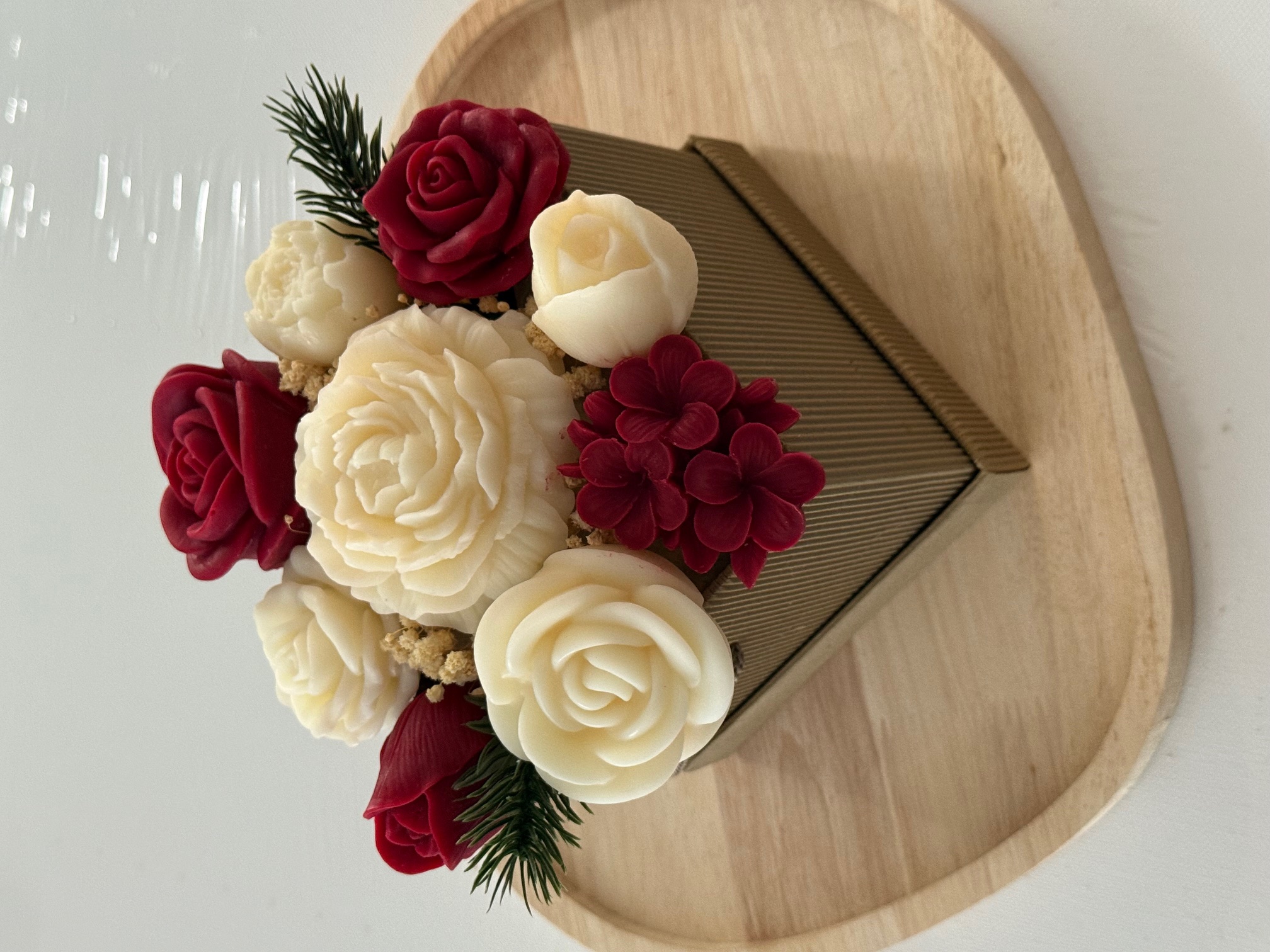 Bouquet de Fondants parfumés avec pot