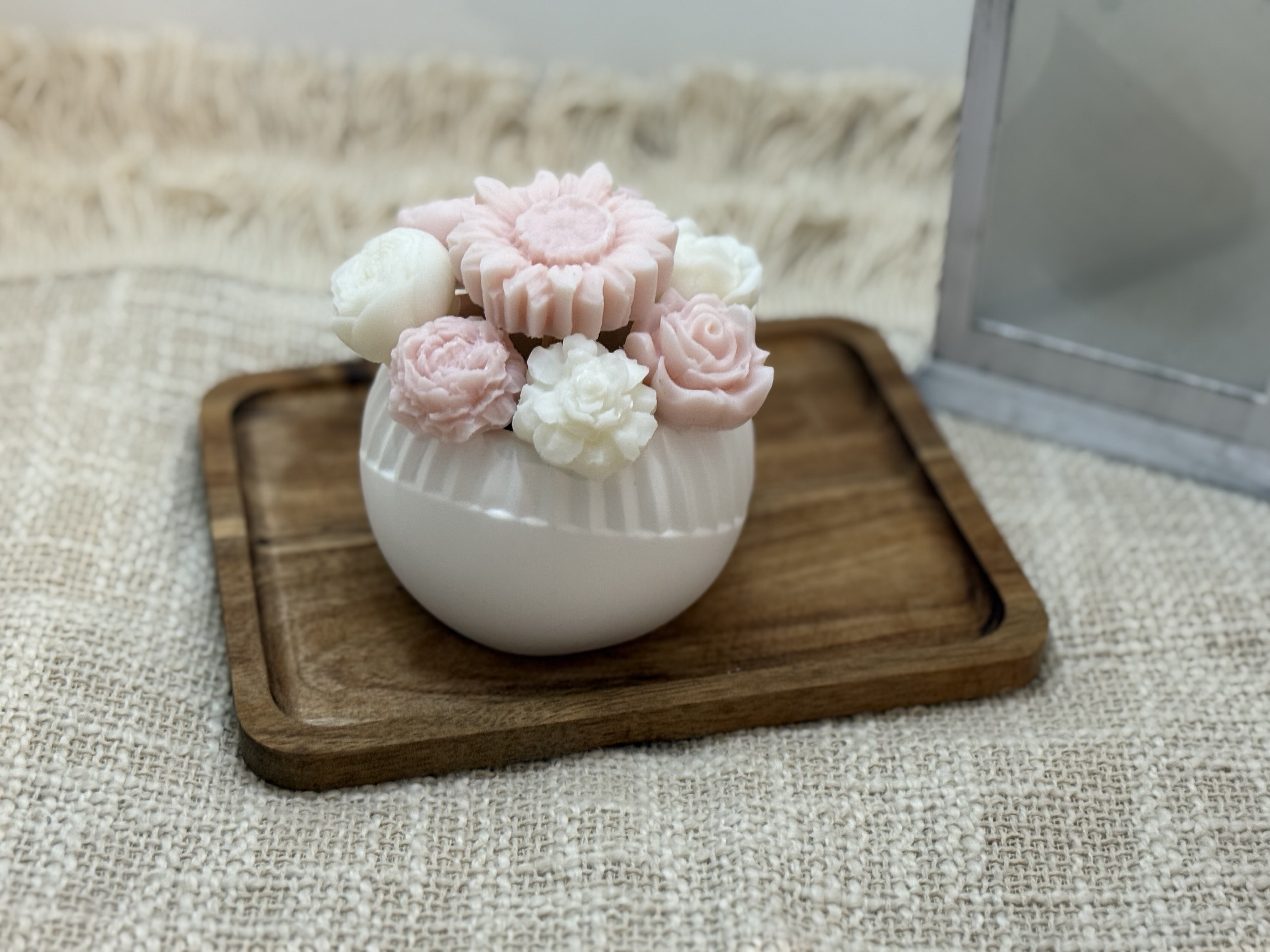 Bouquet de fondants parfumés en pot