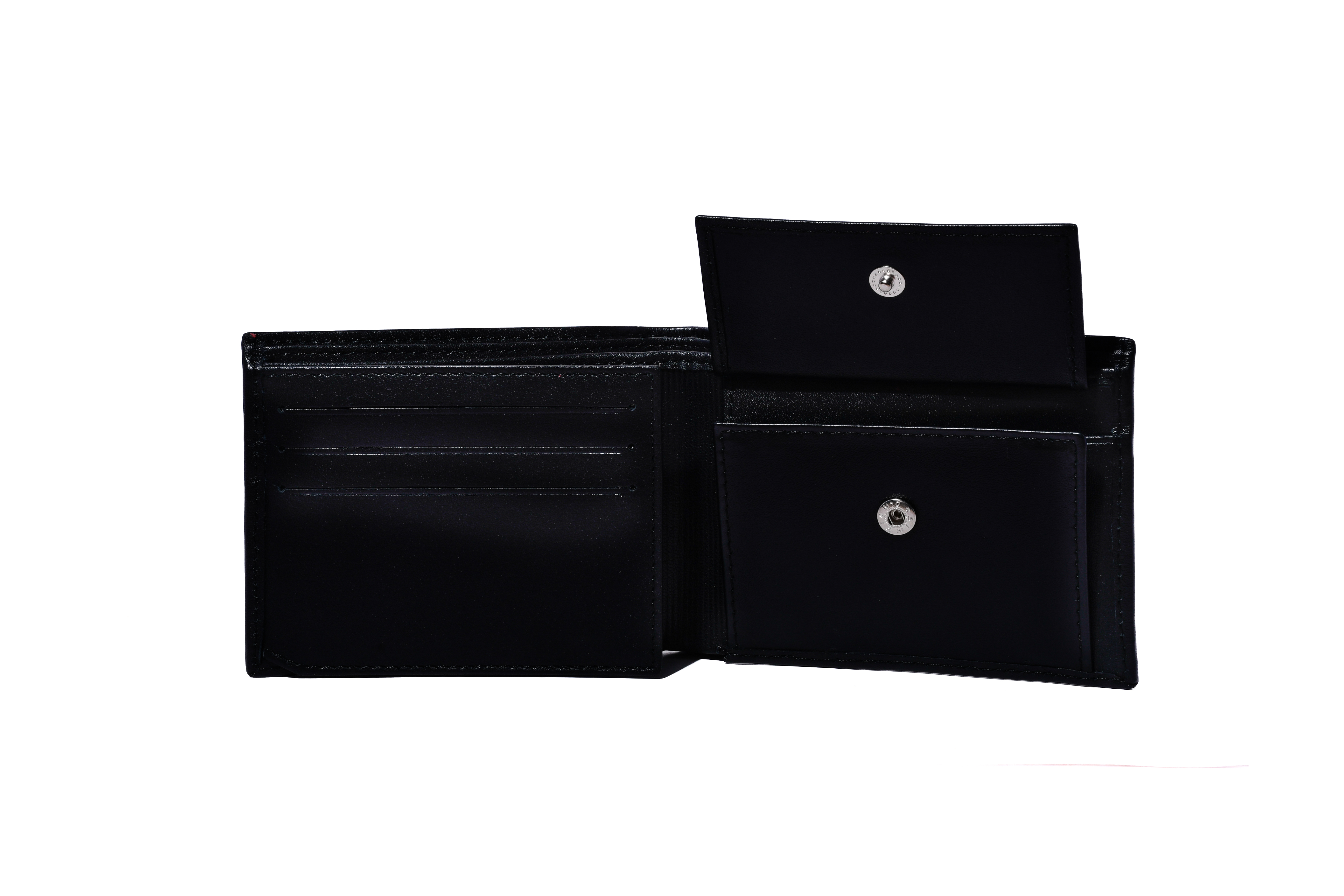 Cartera de cuero negra