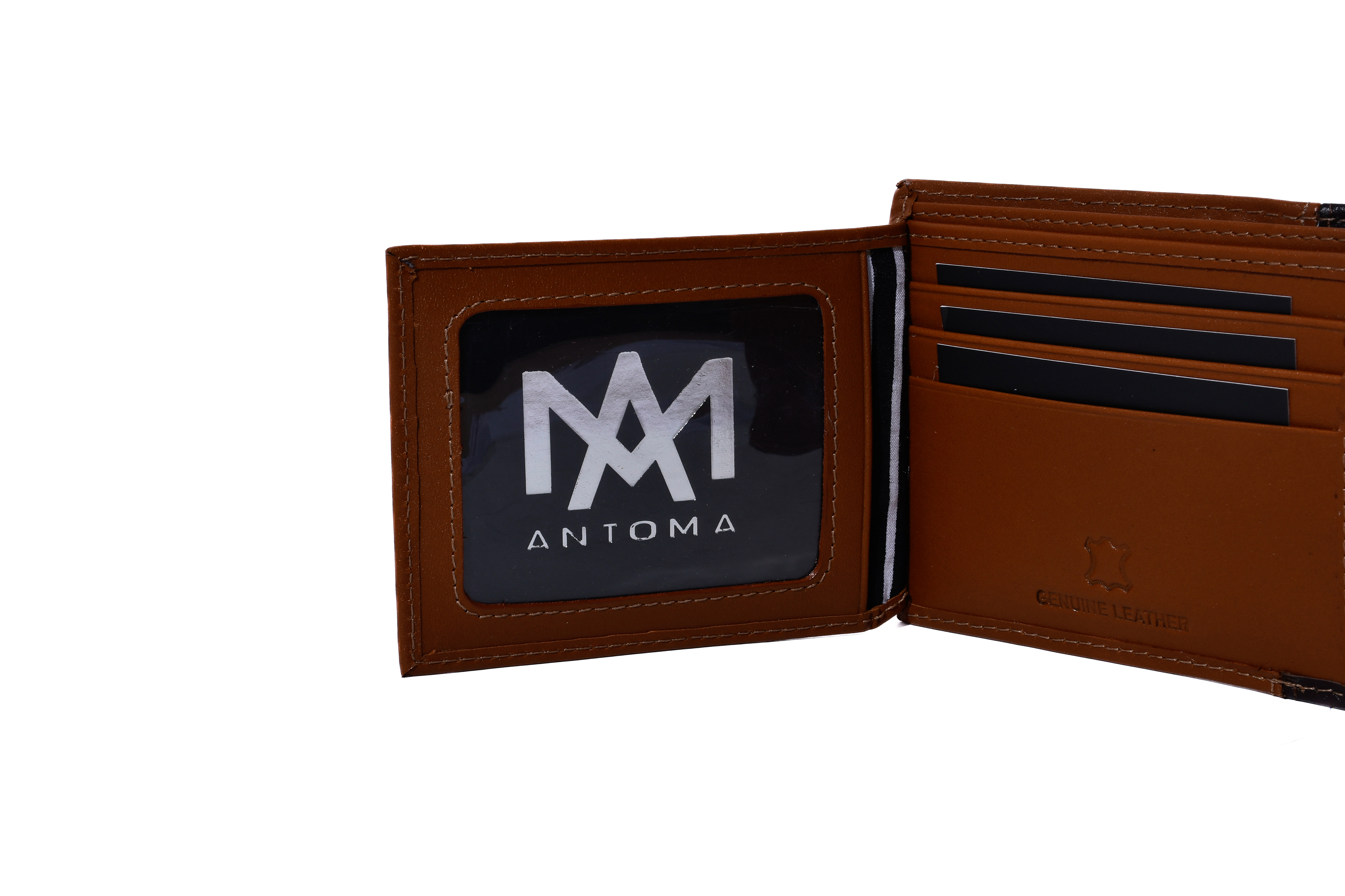 Cartera de cuero marrón