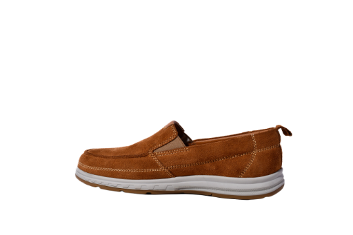 Zapato de gamuza marrón