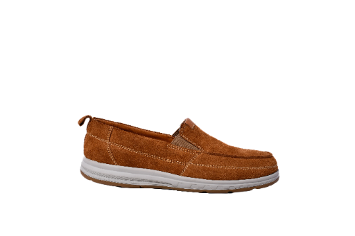 Zapato de gamuza marrón