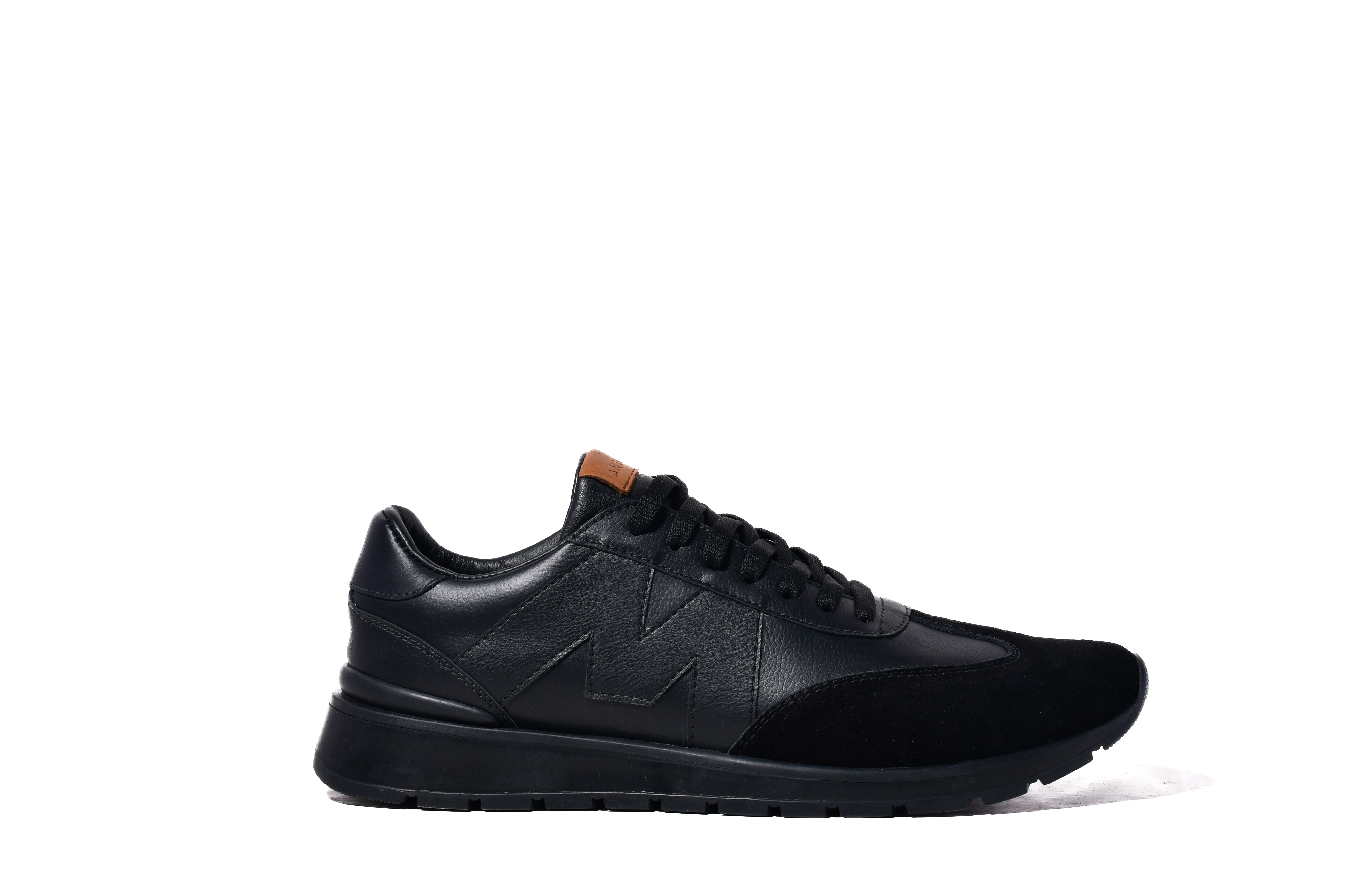 Zapatillas con Gamuza deportivas negras