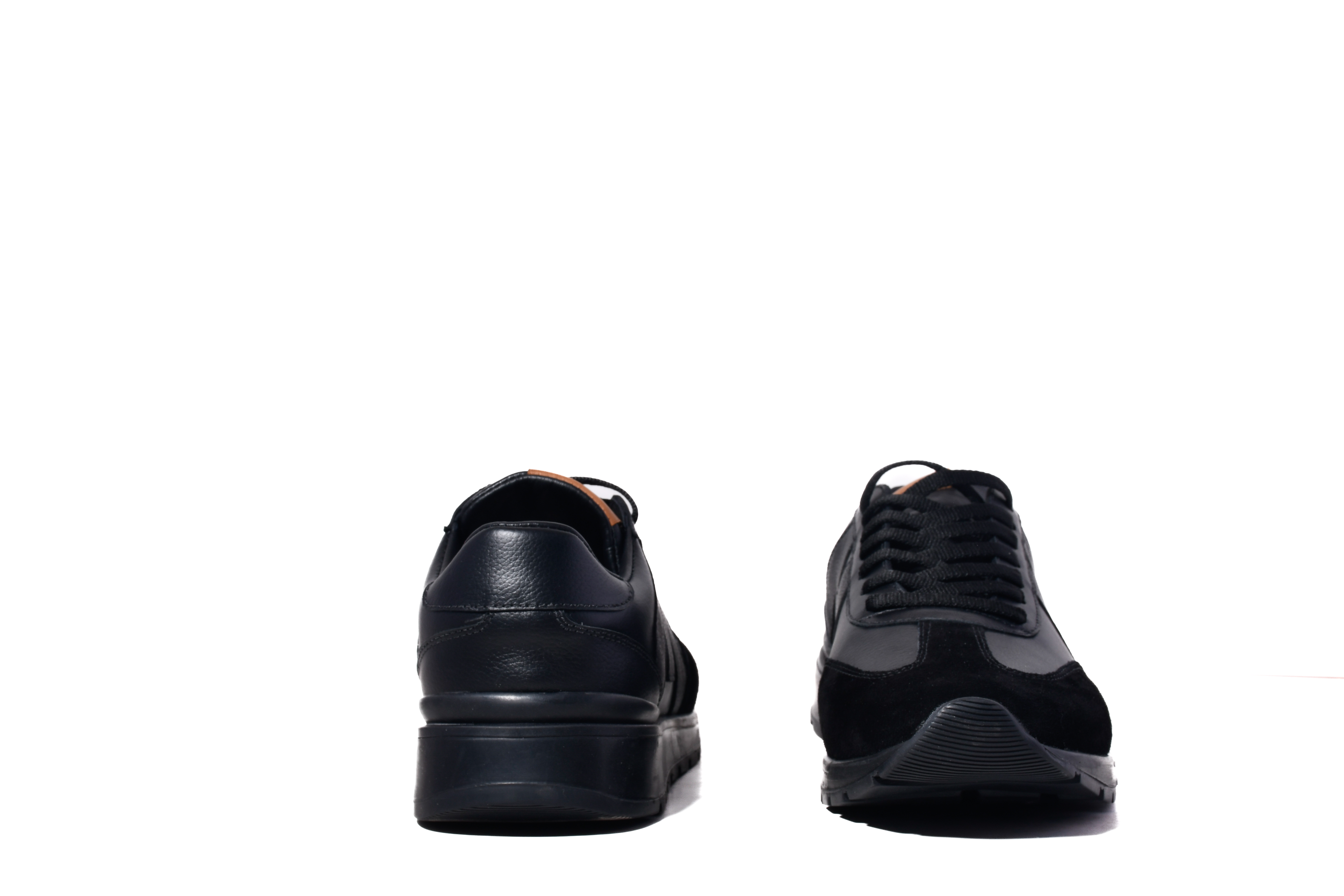 Zapatillas con Gamuza deportivas negras