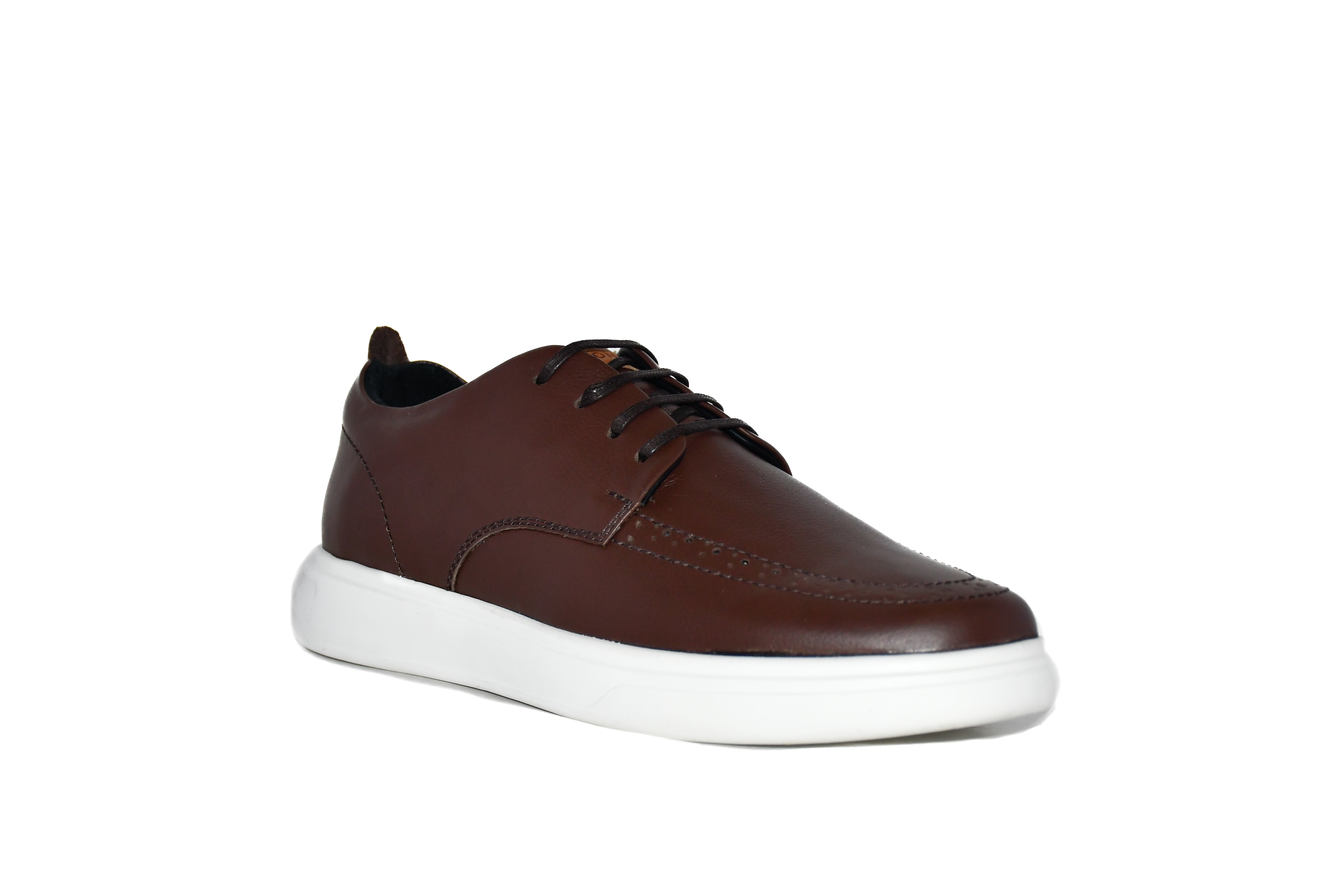 Zapato casual de cuero marrón