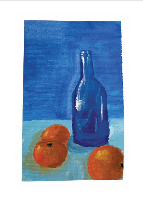 POSTAL Bodegón azul