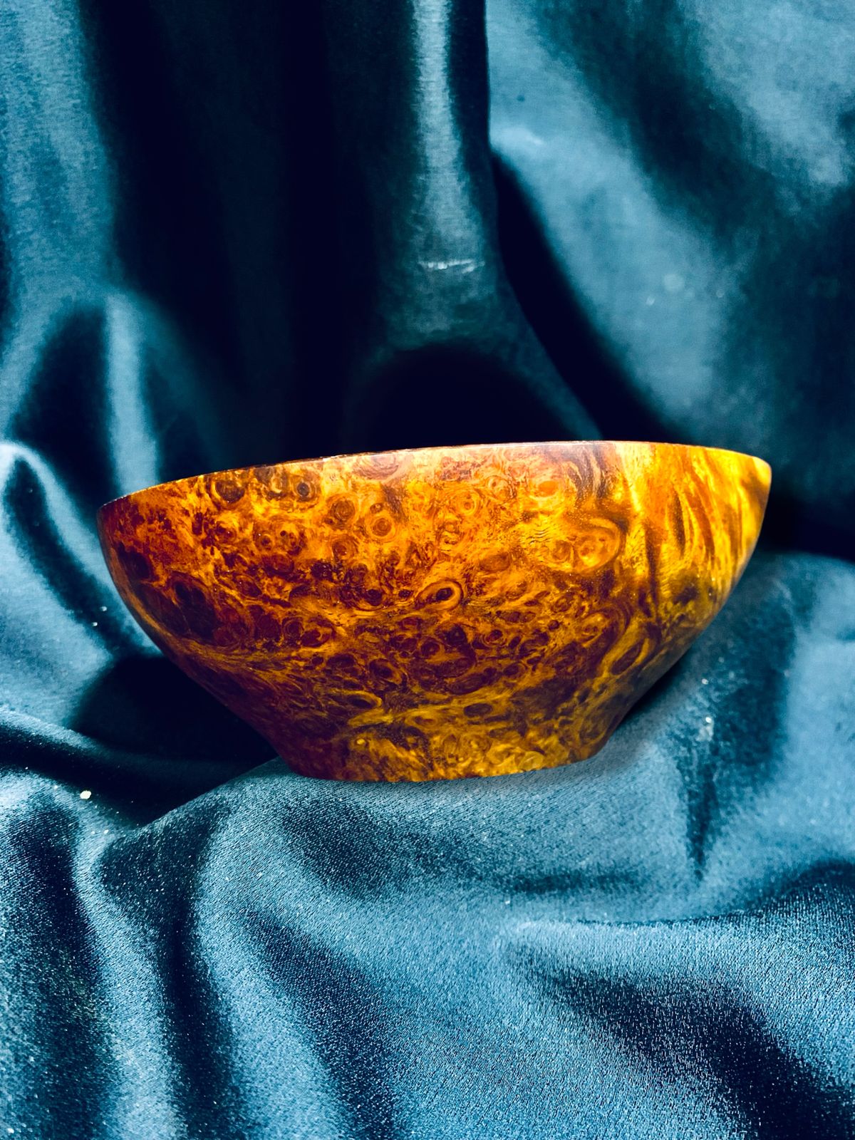 Amboyna Burl Wooden Bowl
