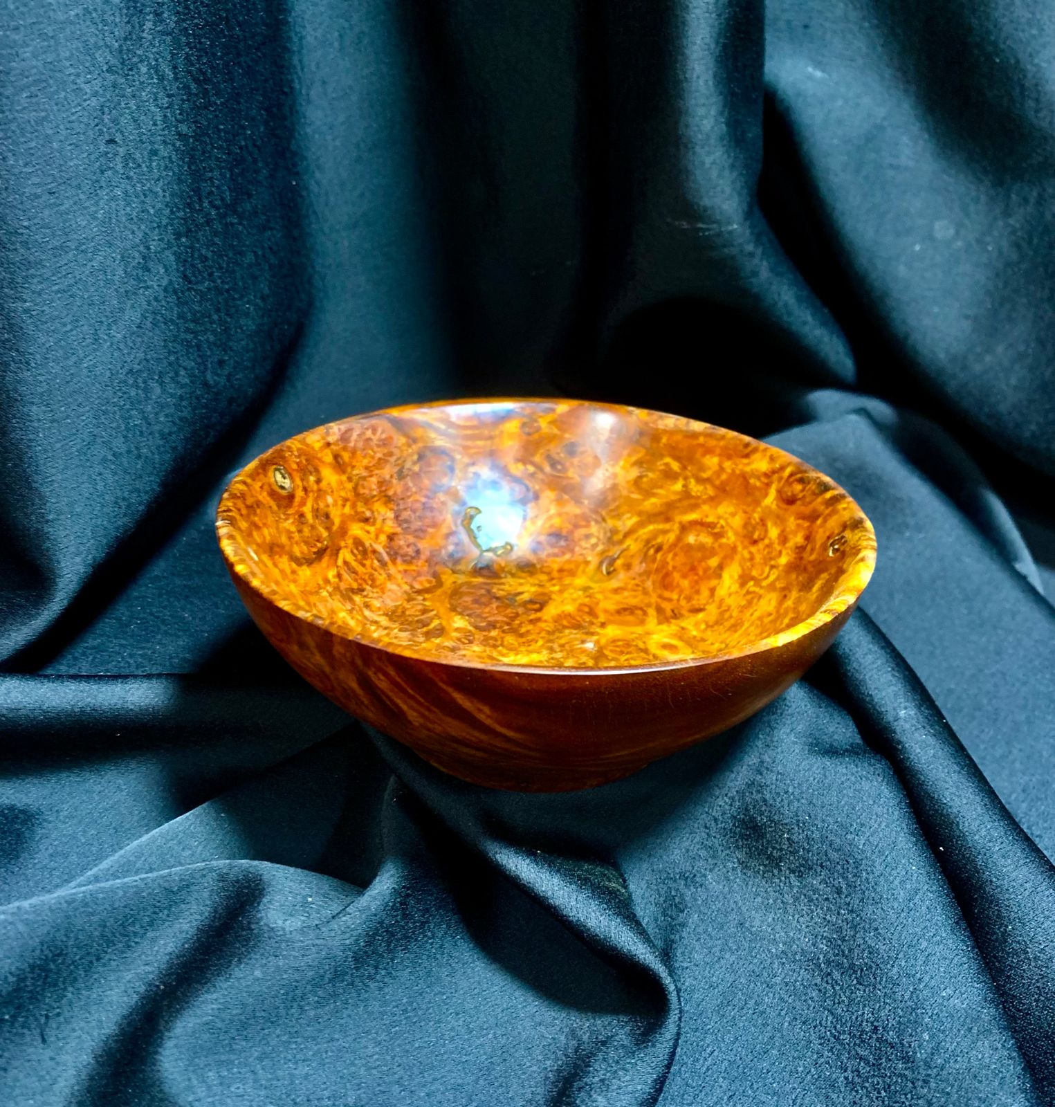 Amboyna Burl Wooden Bowl