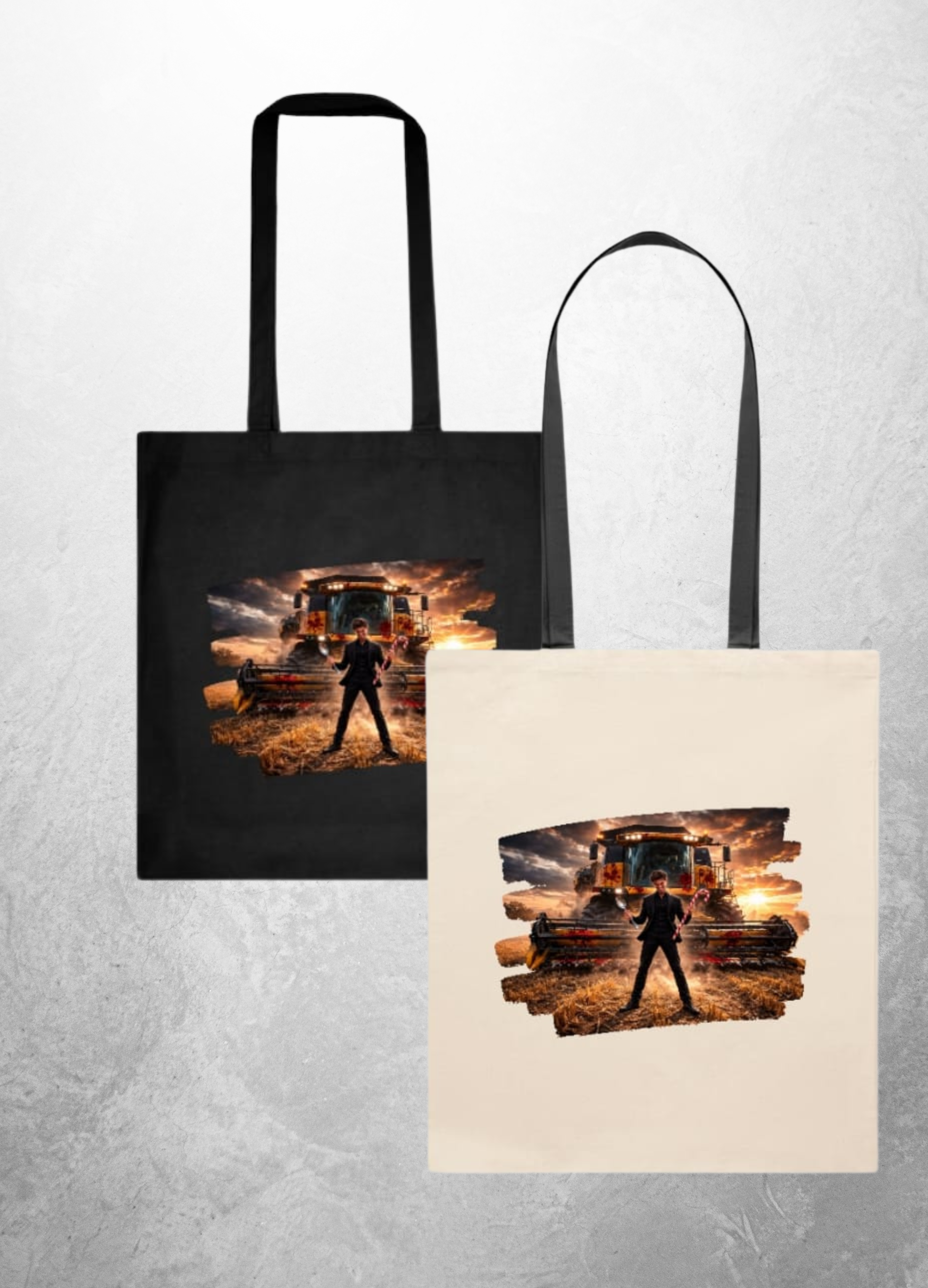 Tragetasche mit Motiv 'Abenteuer am Bauernhof'