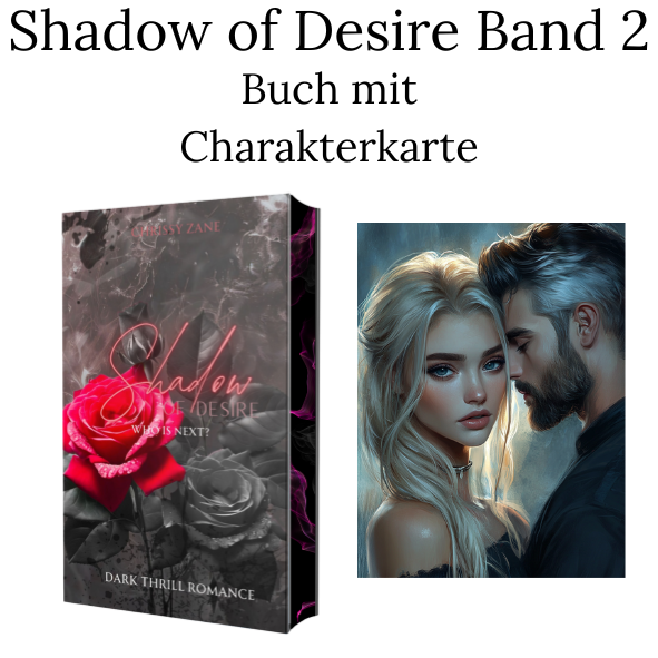 Shadow of Desire Band 2 mit Charakterkarte