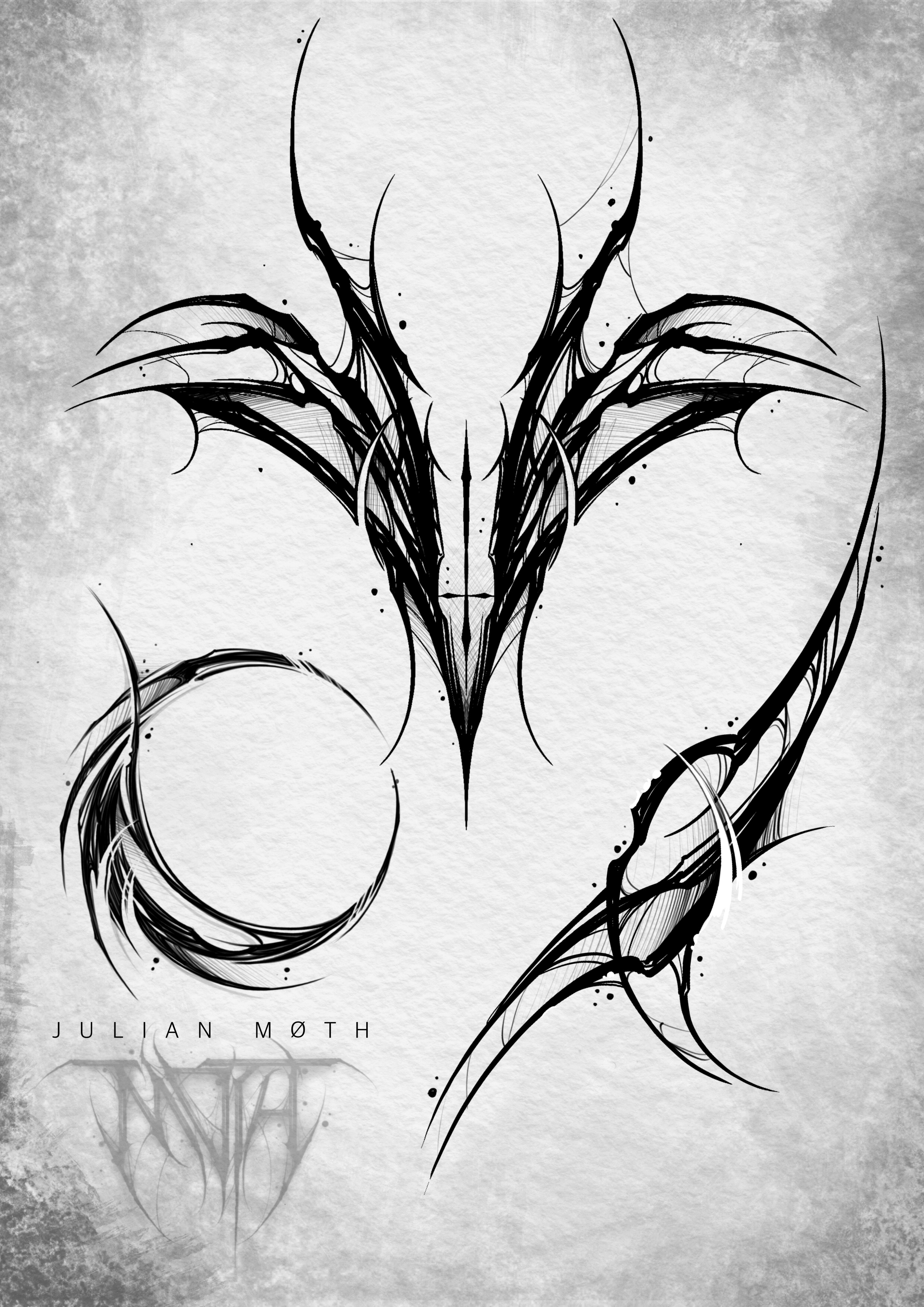 Dark Ornamental Shapes