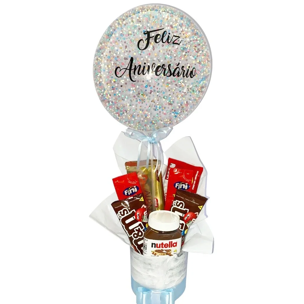 Box Guloseima Feliz Aniversário Azul