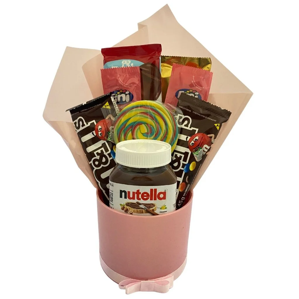 Box guloseima nutella cor Rosa