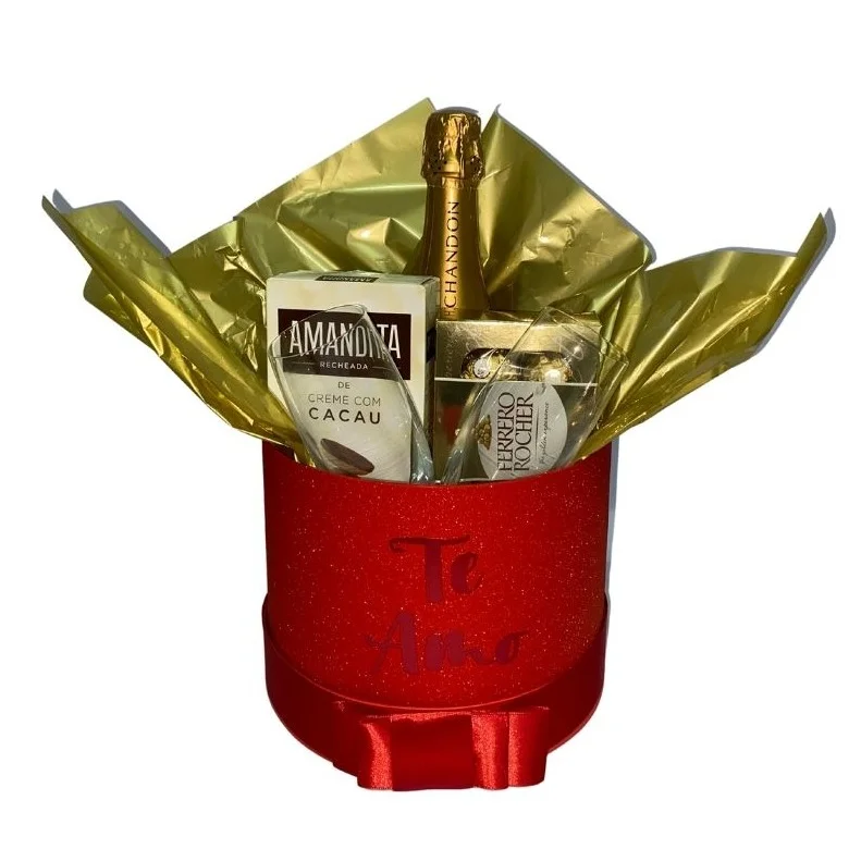 Box celebrando com Chandon