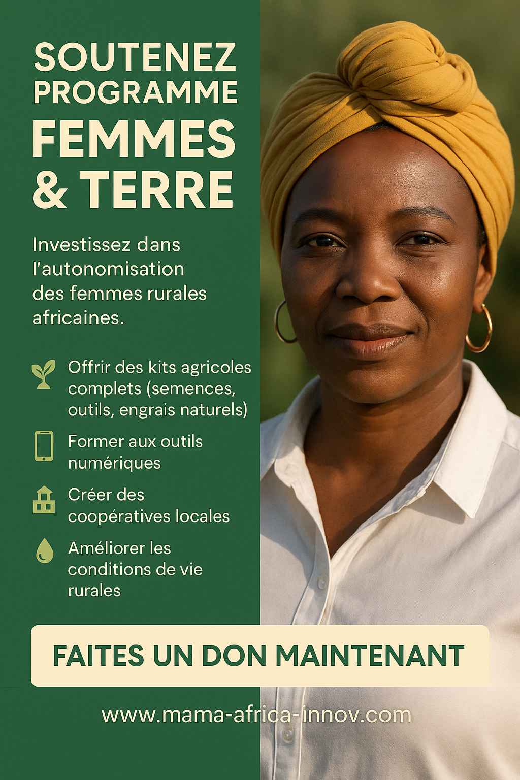 💚 Soutenez le programme "Femmes & Terre"