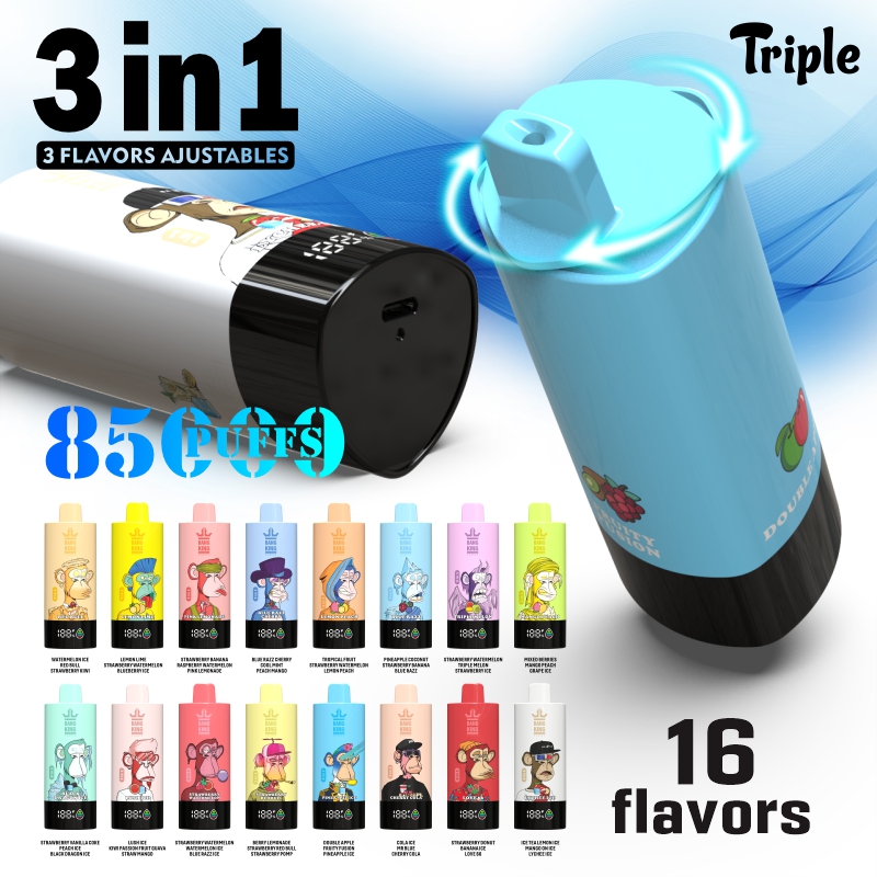 Bang King 85000 Puffs Écran LCD (3 en 1)—Stock en Chine